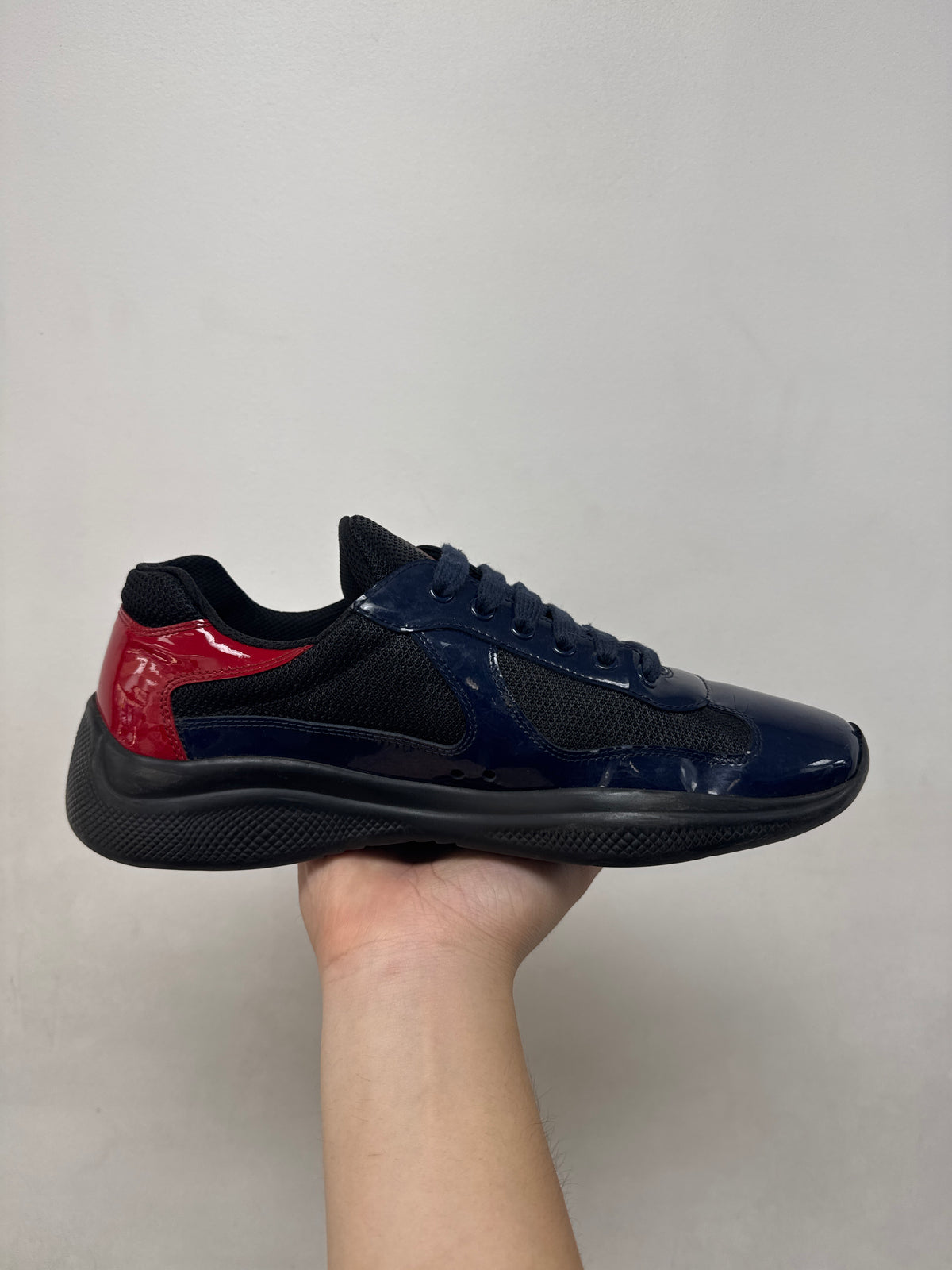 Prada Navy Red Cups (Flawed) Sneakers