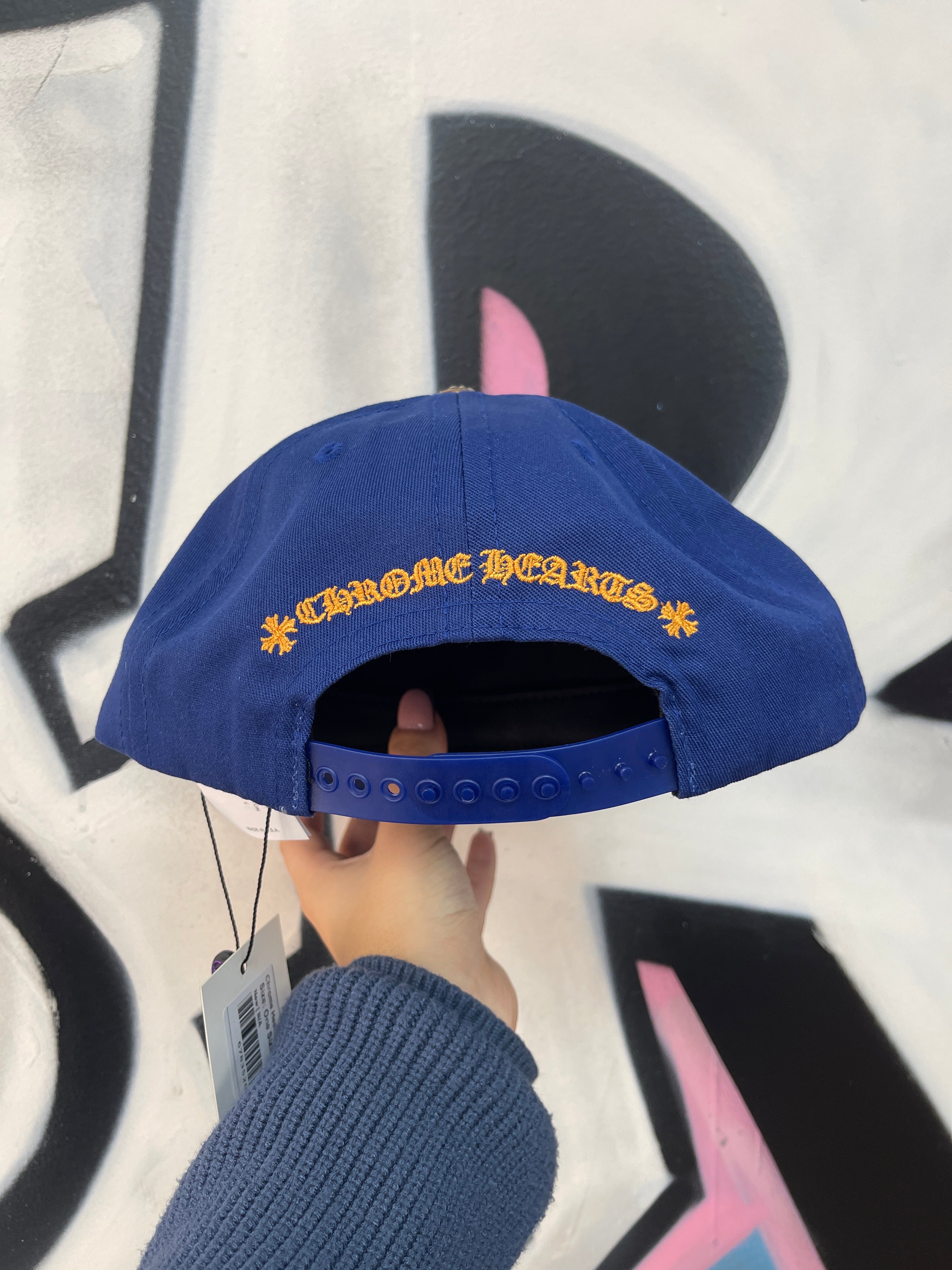 Chrome Hearts Blue Gold CH Cap