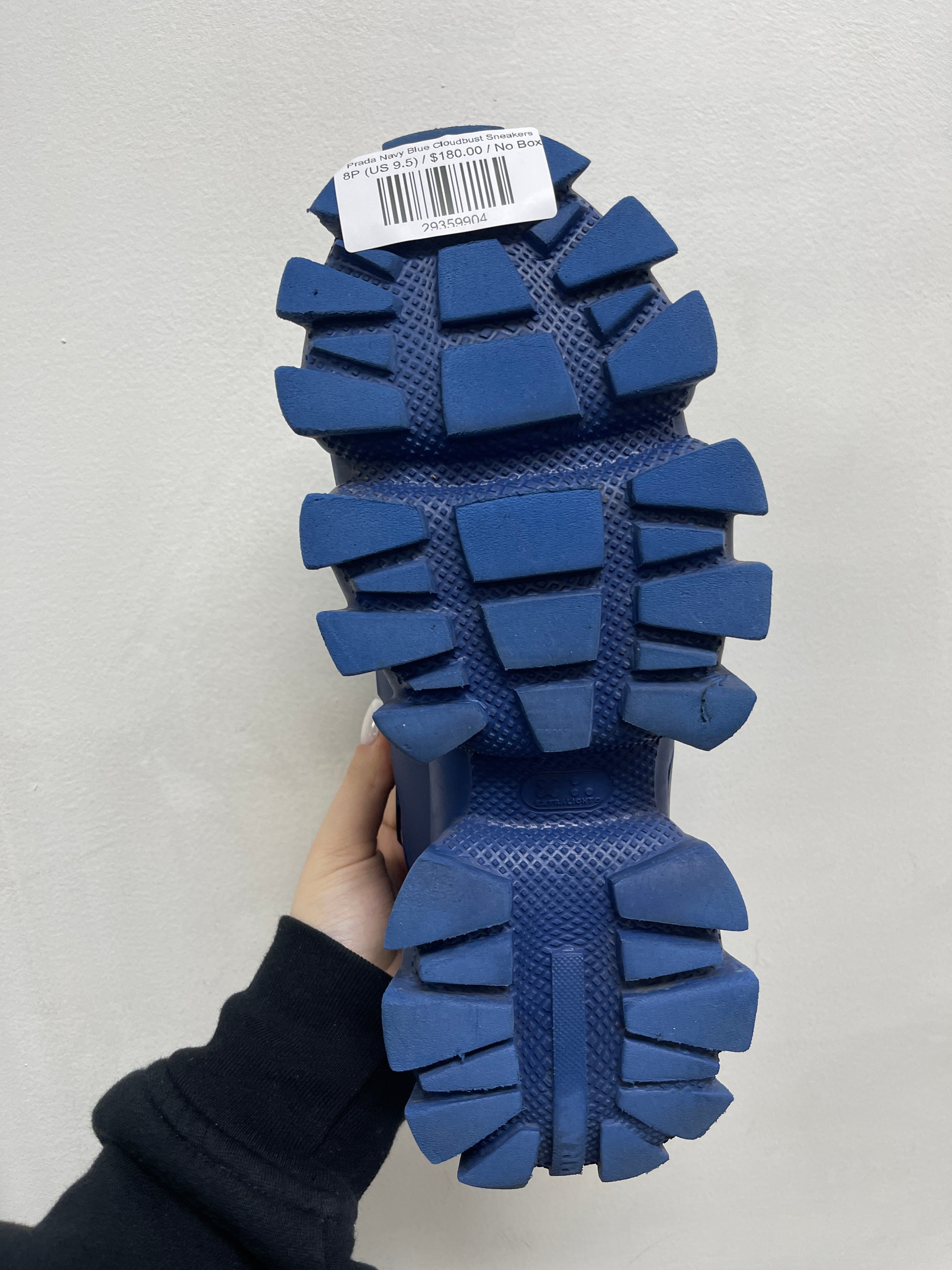 Prada Navy Blue Cloudbust Sneakers
