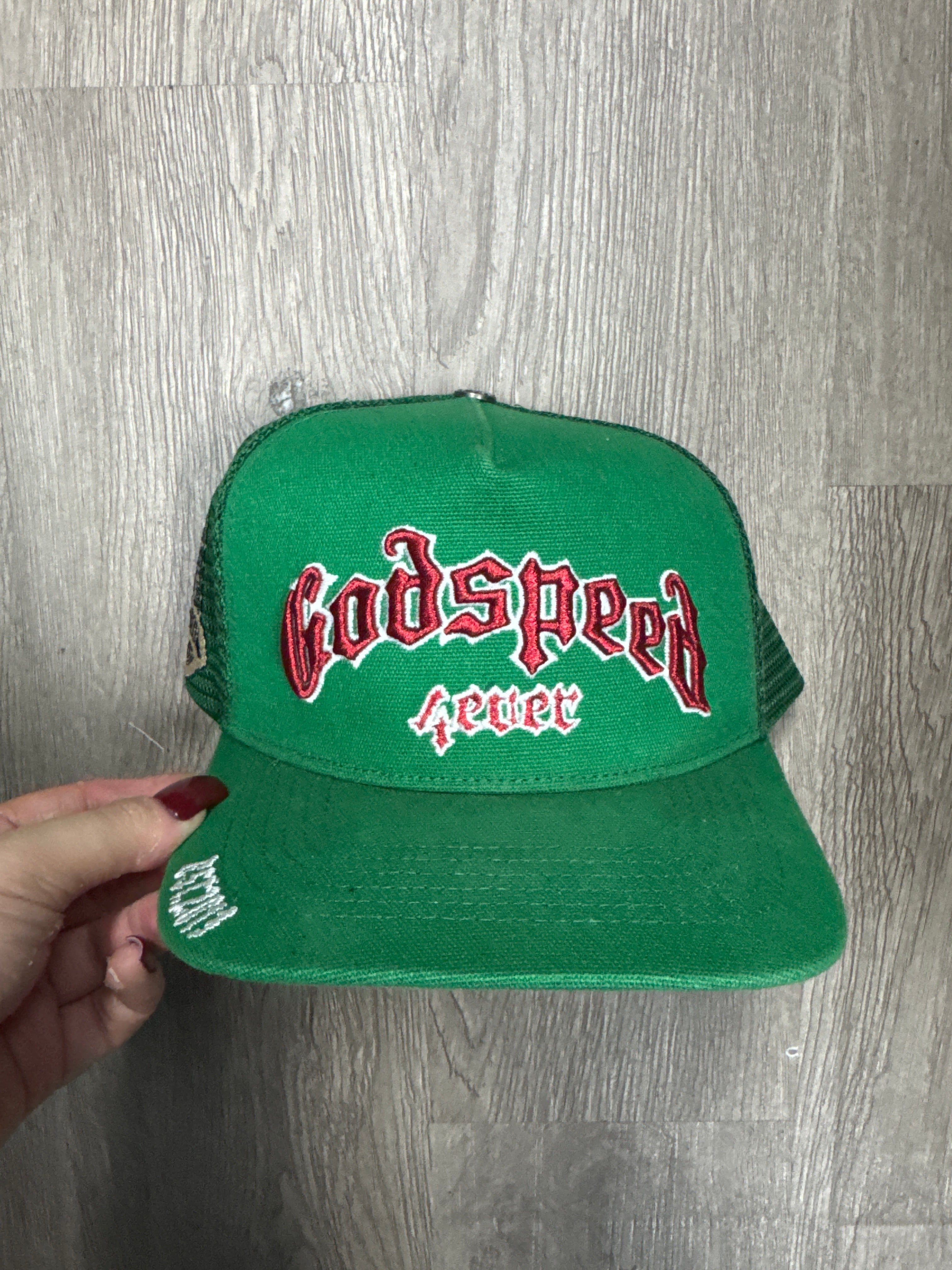 Godspeed Purple Green 4Ever Trucker Hat