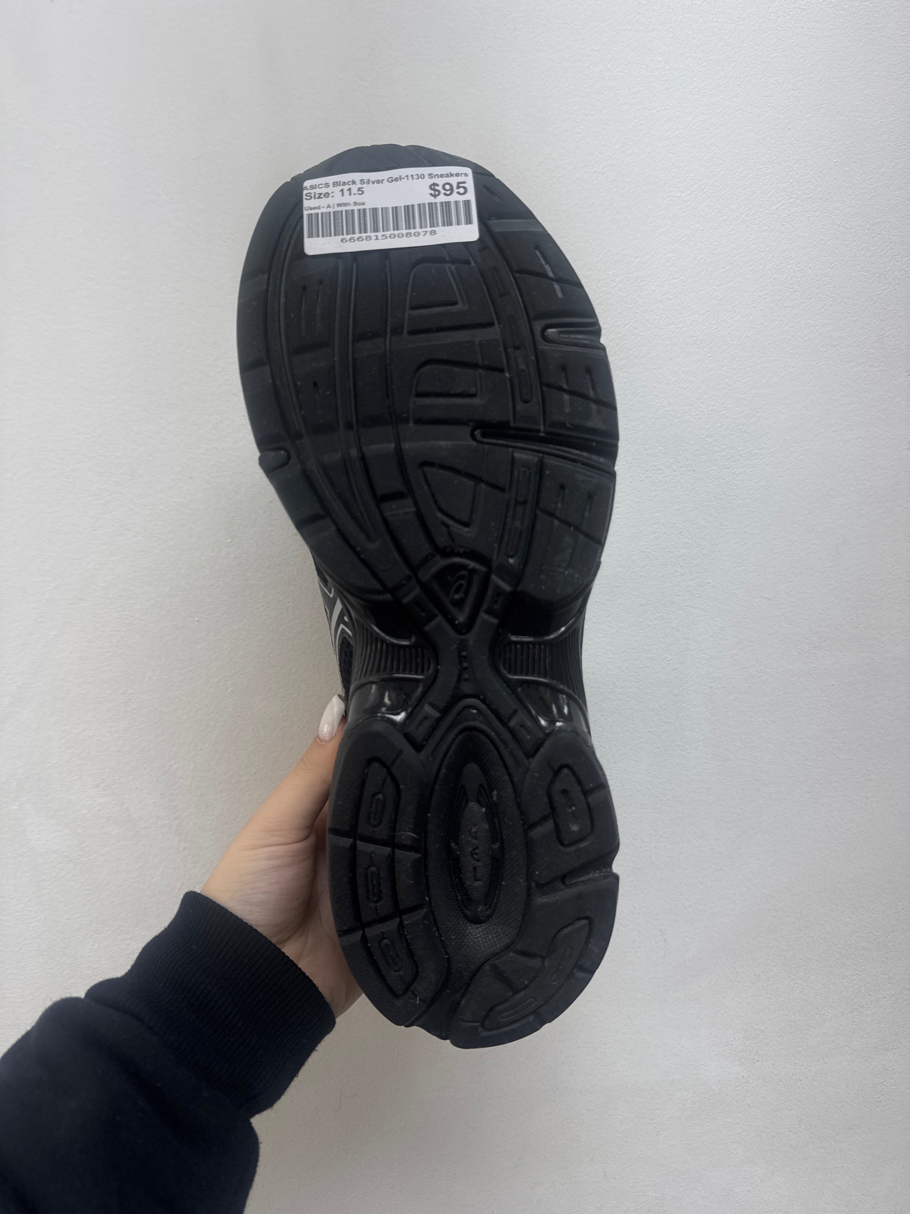 ASICS Black Silver Gel-1130 Sneakers