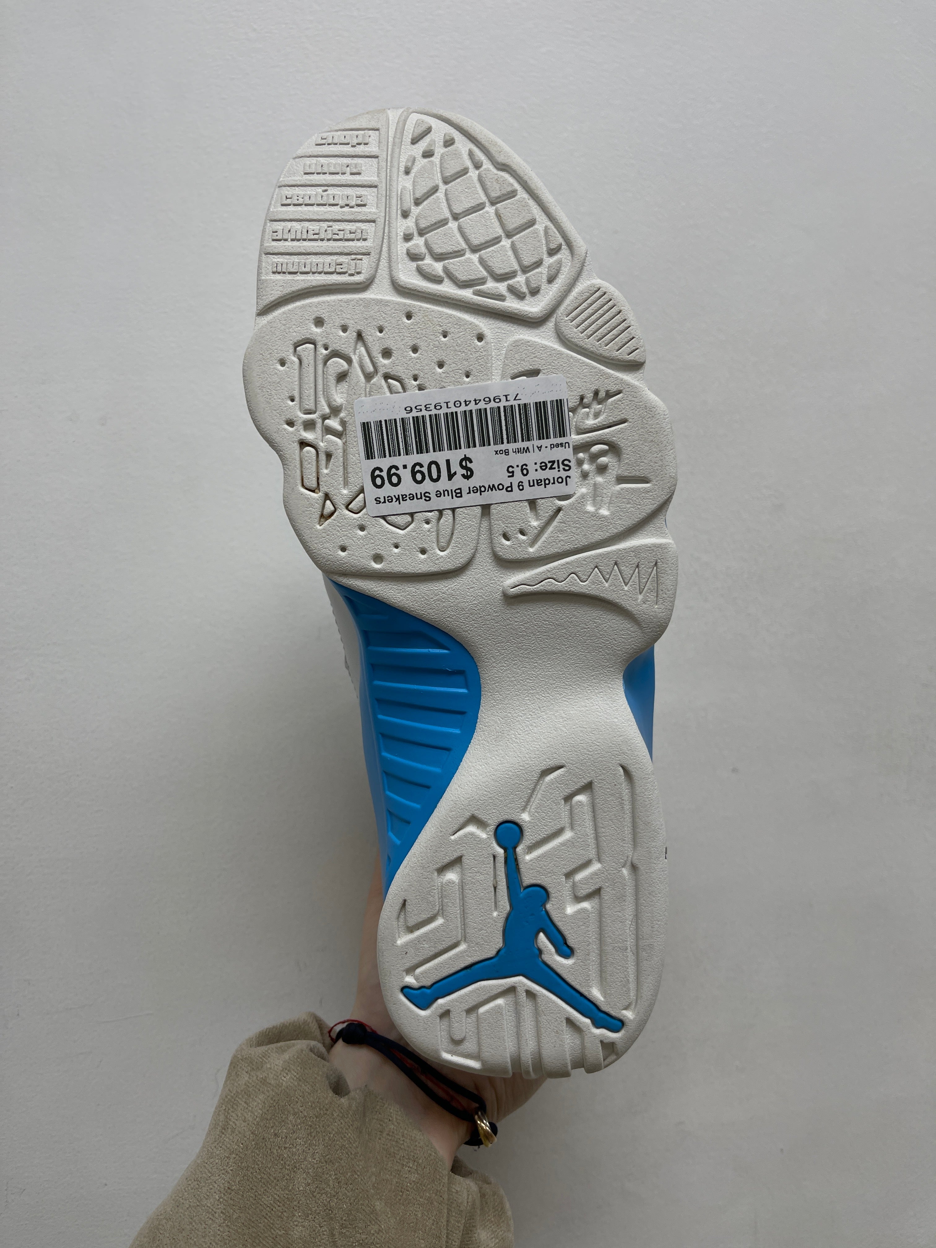 Jordan 9 Powder Blue Sneakers