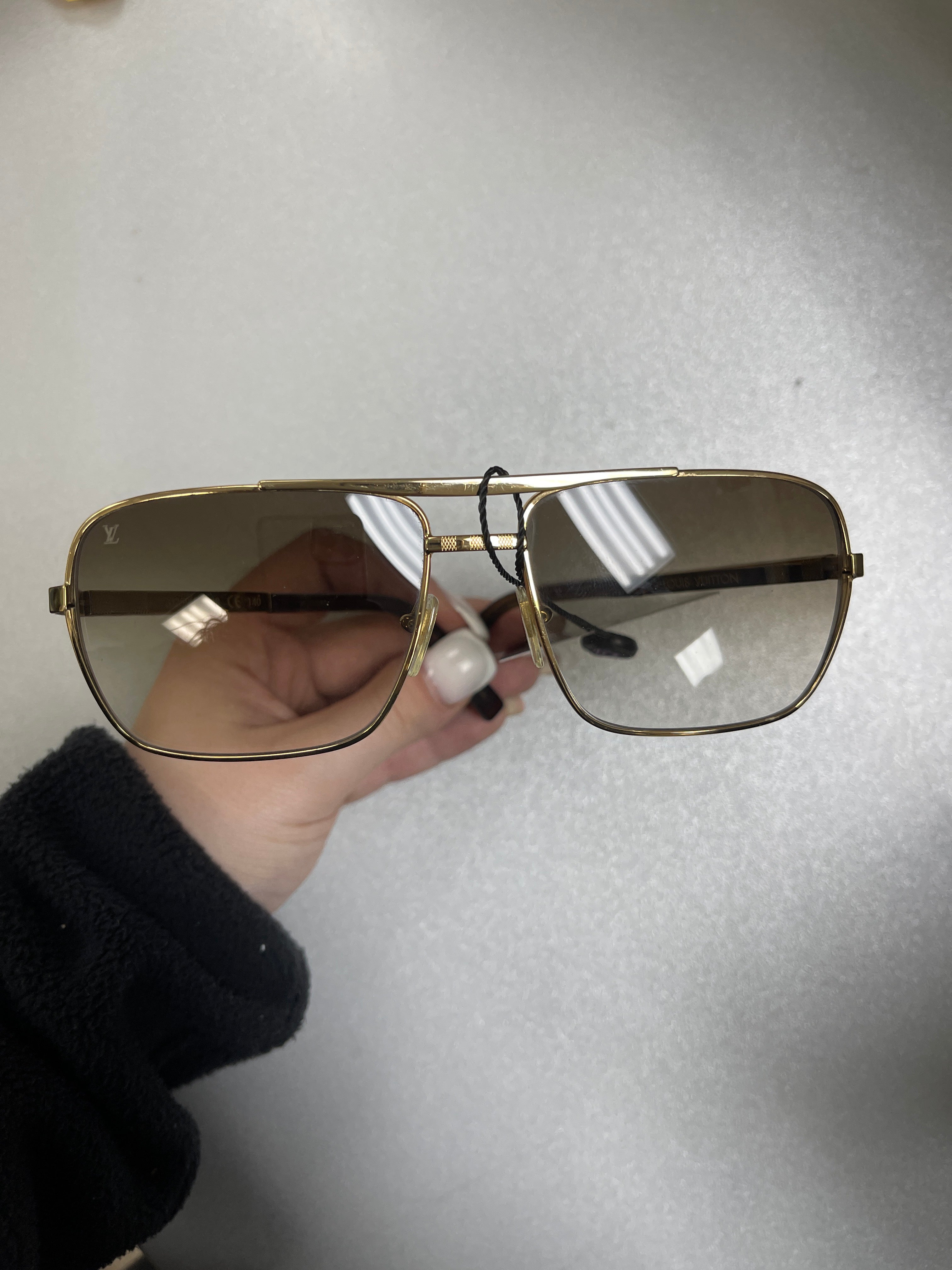 Louis Vuitton Gold Brown Attitude Sunglasses