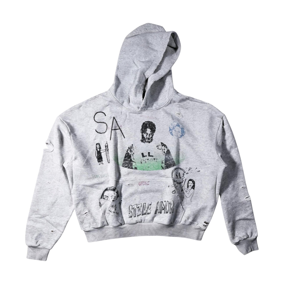 Stile De Amor 'Animato' Grey Hoodie