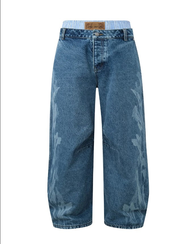 Birth Of Royal Child "Fluid" Dual Waist Baggy Jeans
