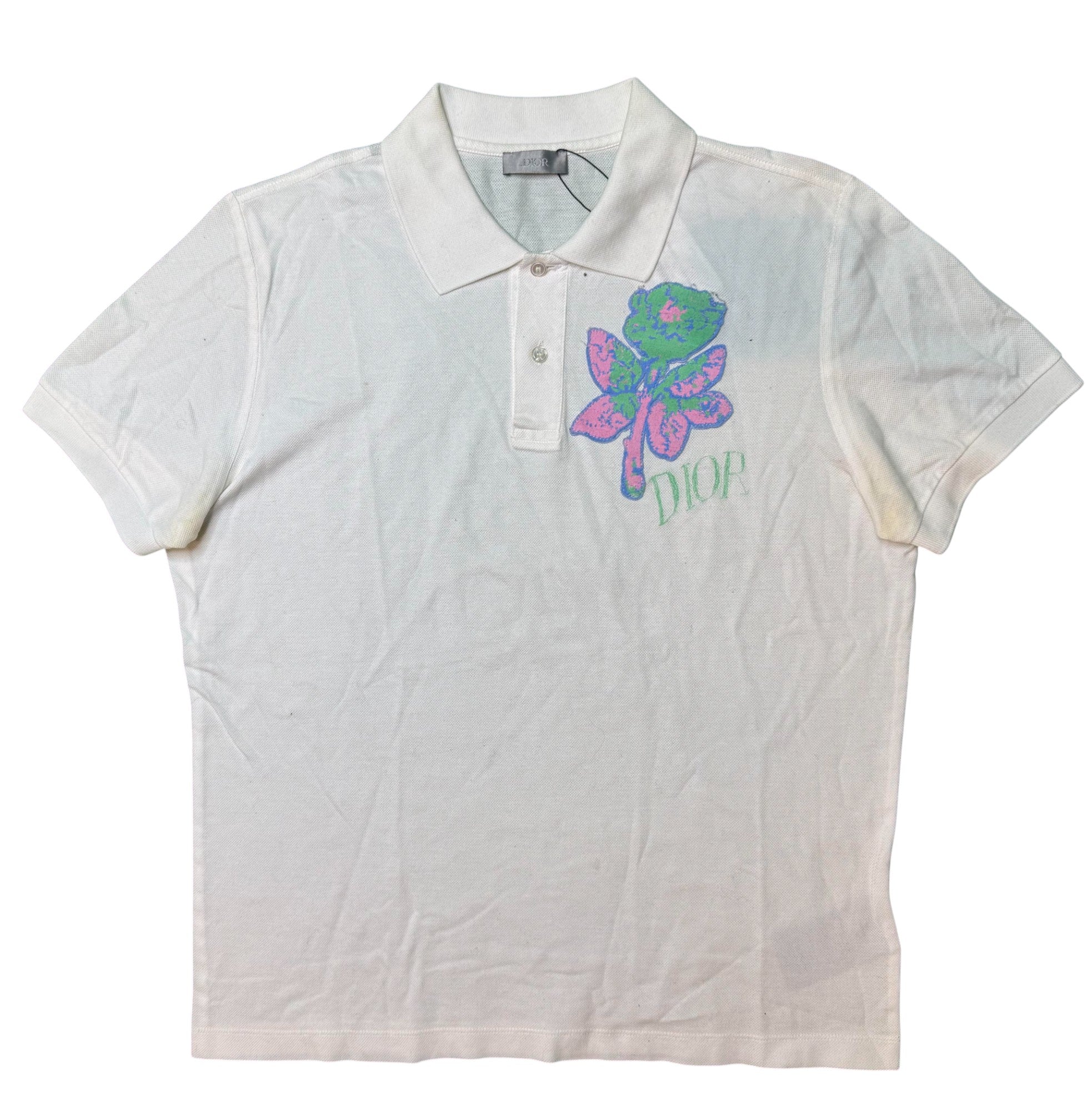 Dior Polo White Pink Blue