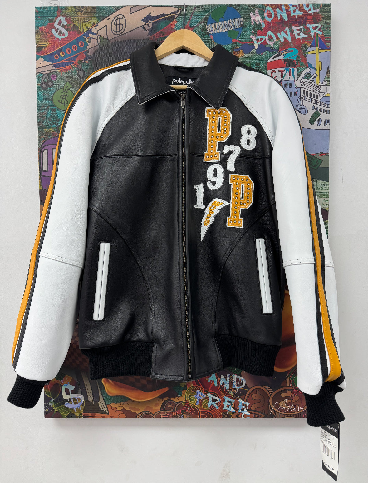 Pelle Pelle Jacket Black Yellow New XL N/A