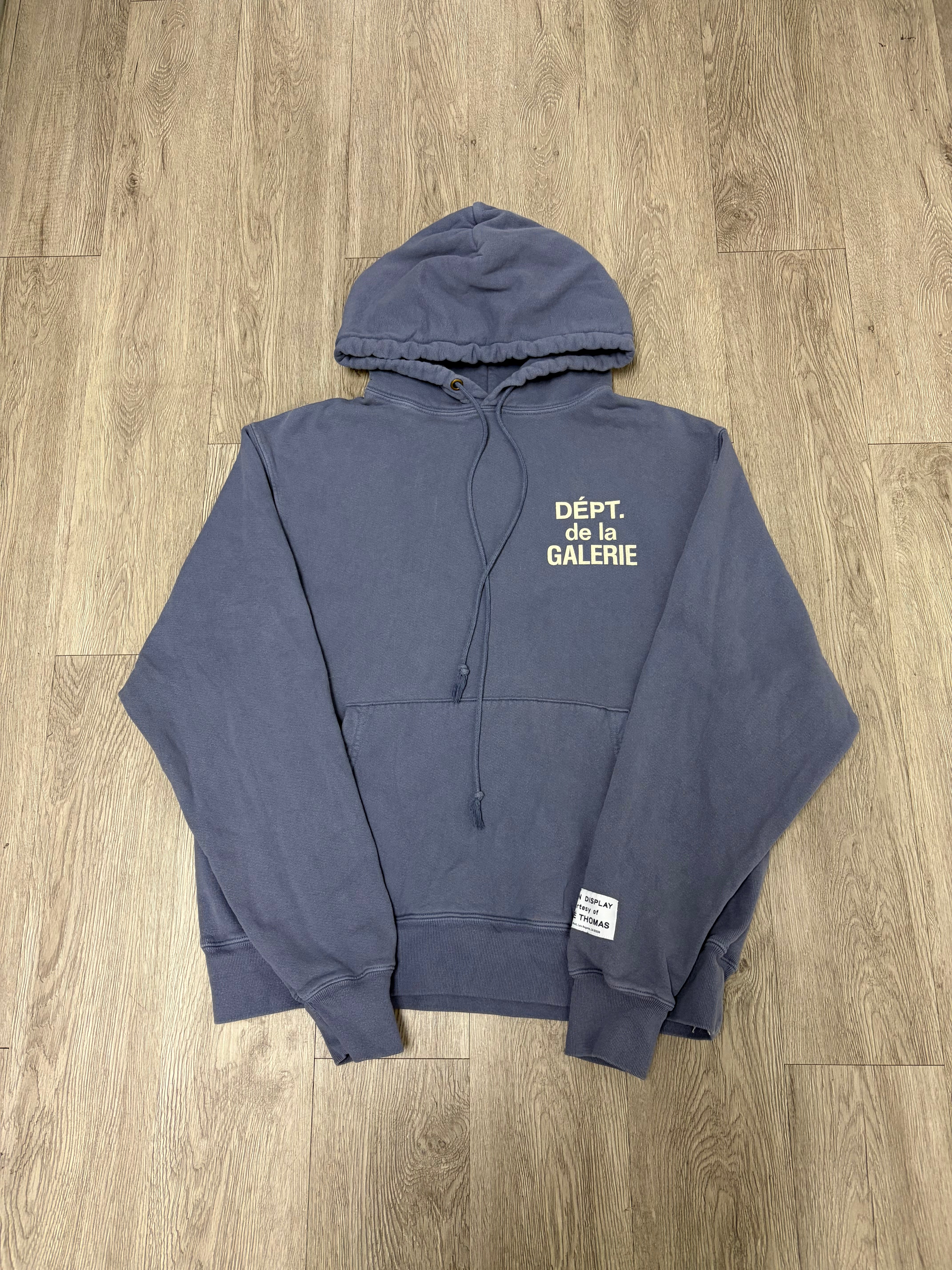 Gallery Dept Sunfaded Navy Cream Hoodie
