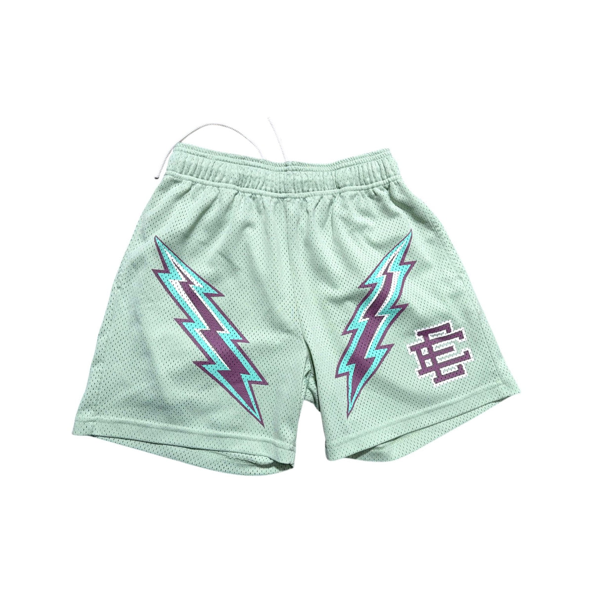 Eric Emanuel Bolt Mint & Purple Shorts