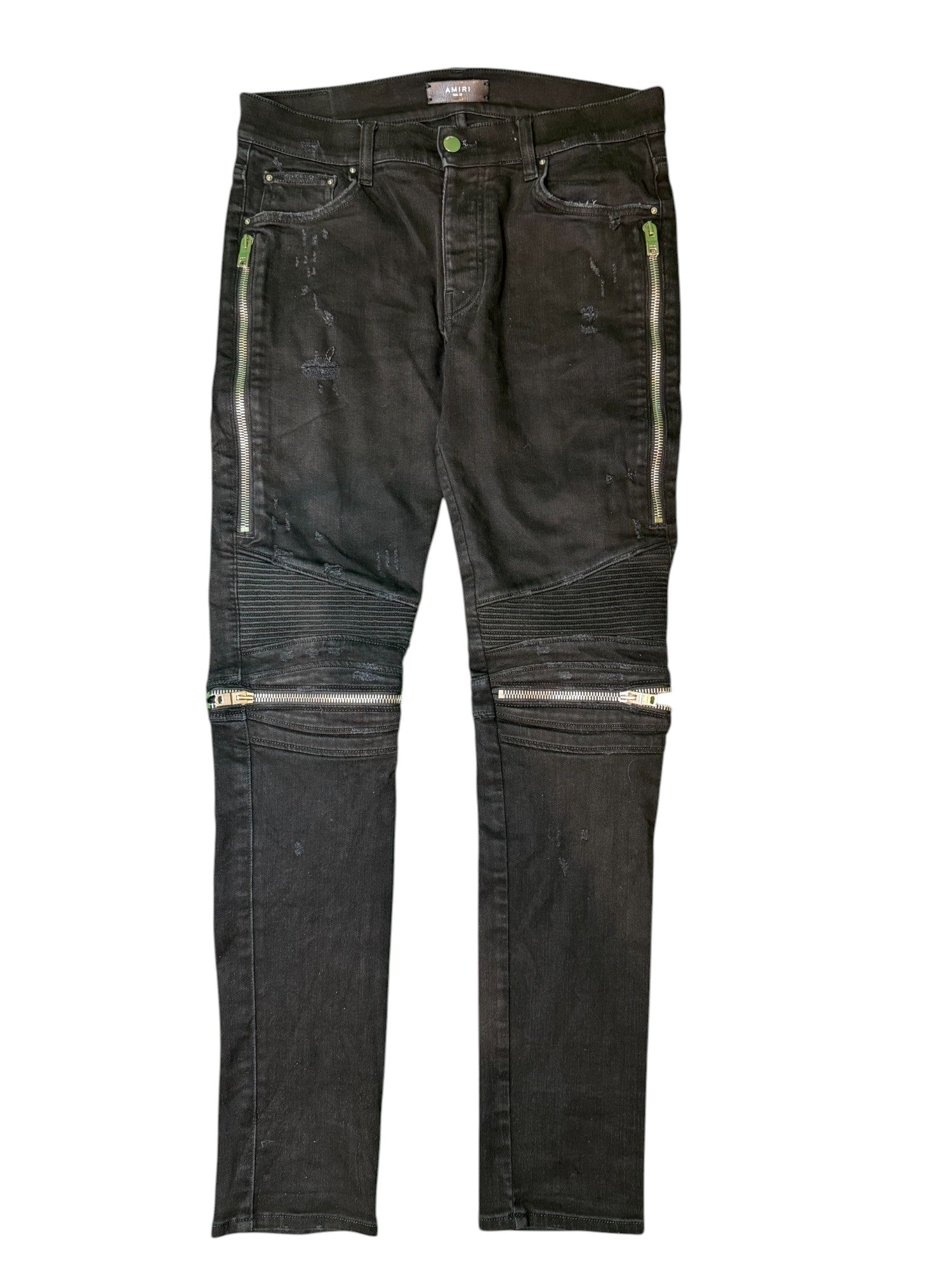 Amiri MX2 Black Patch Black Jeans