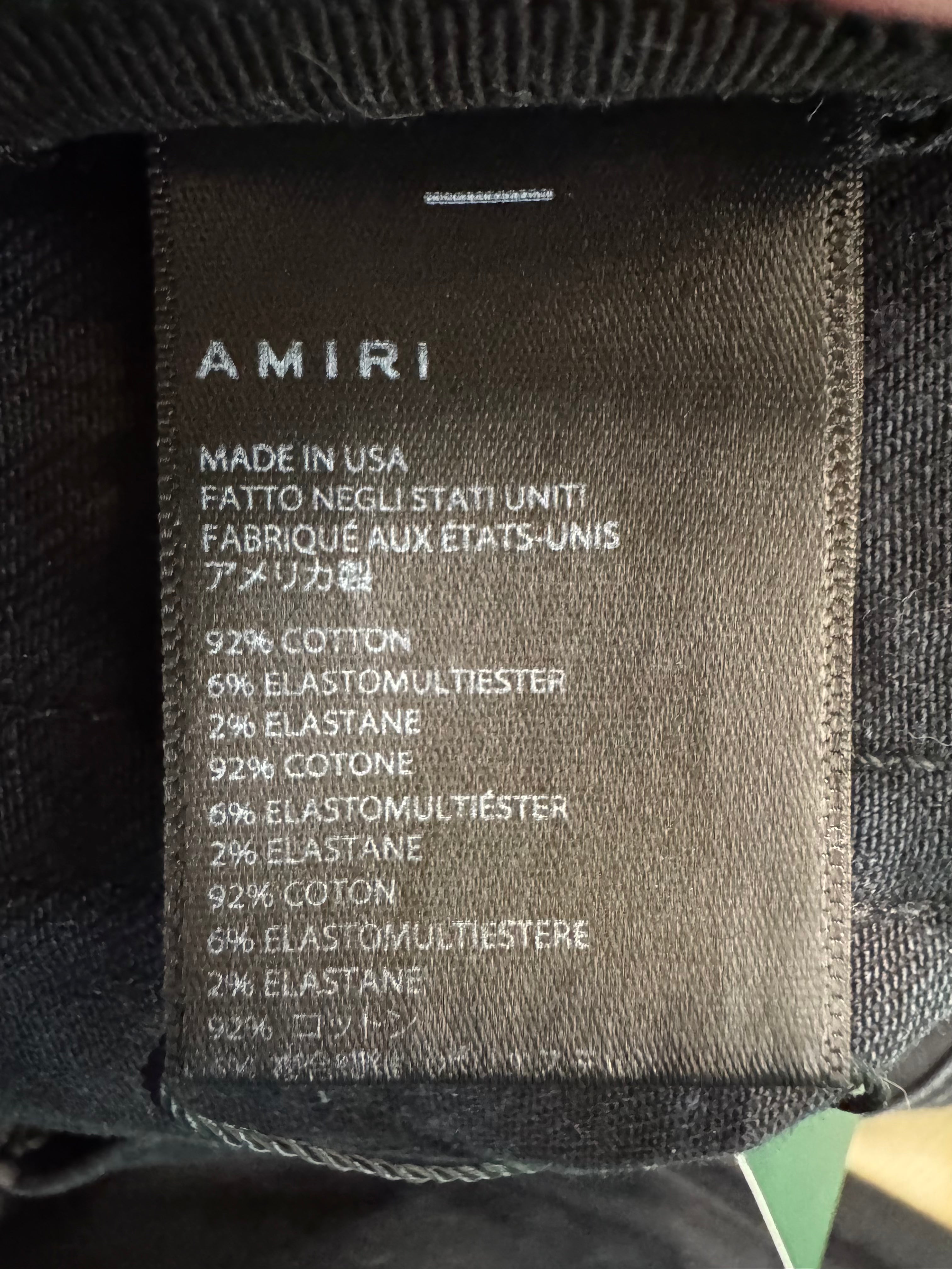 Amiri Black Paisley Jeans