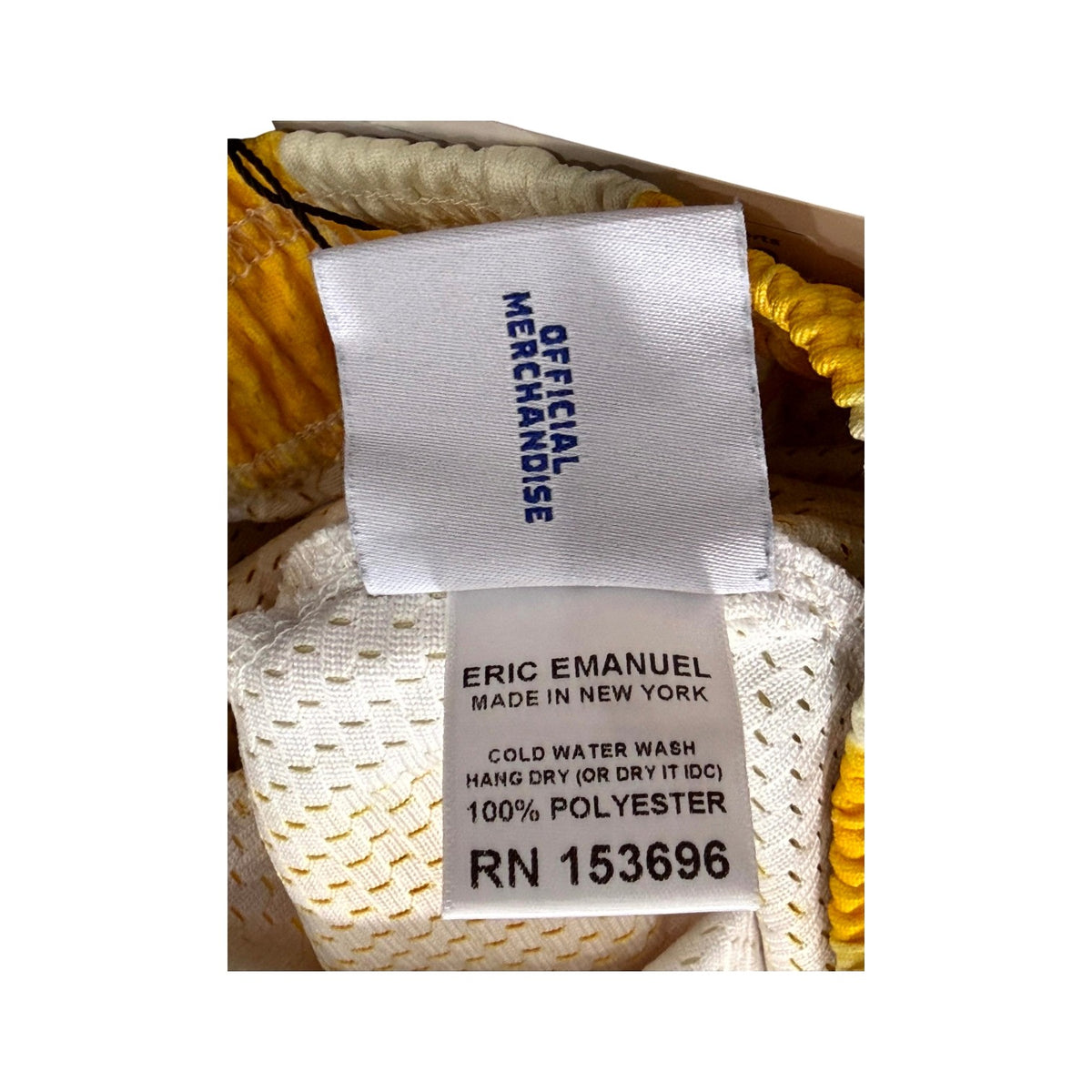 Eric Emanuel Stripe Yellow & Navy Shorts
