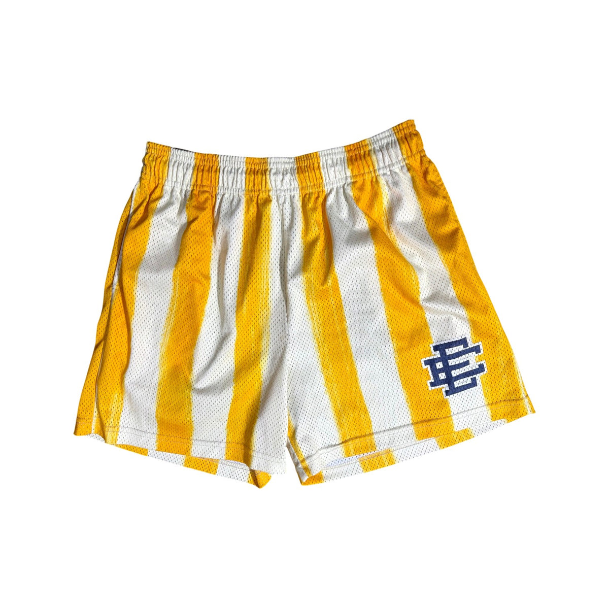 Eric Emanuel Stripe Yellow & Navy Shorts