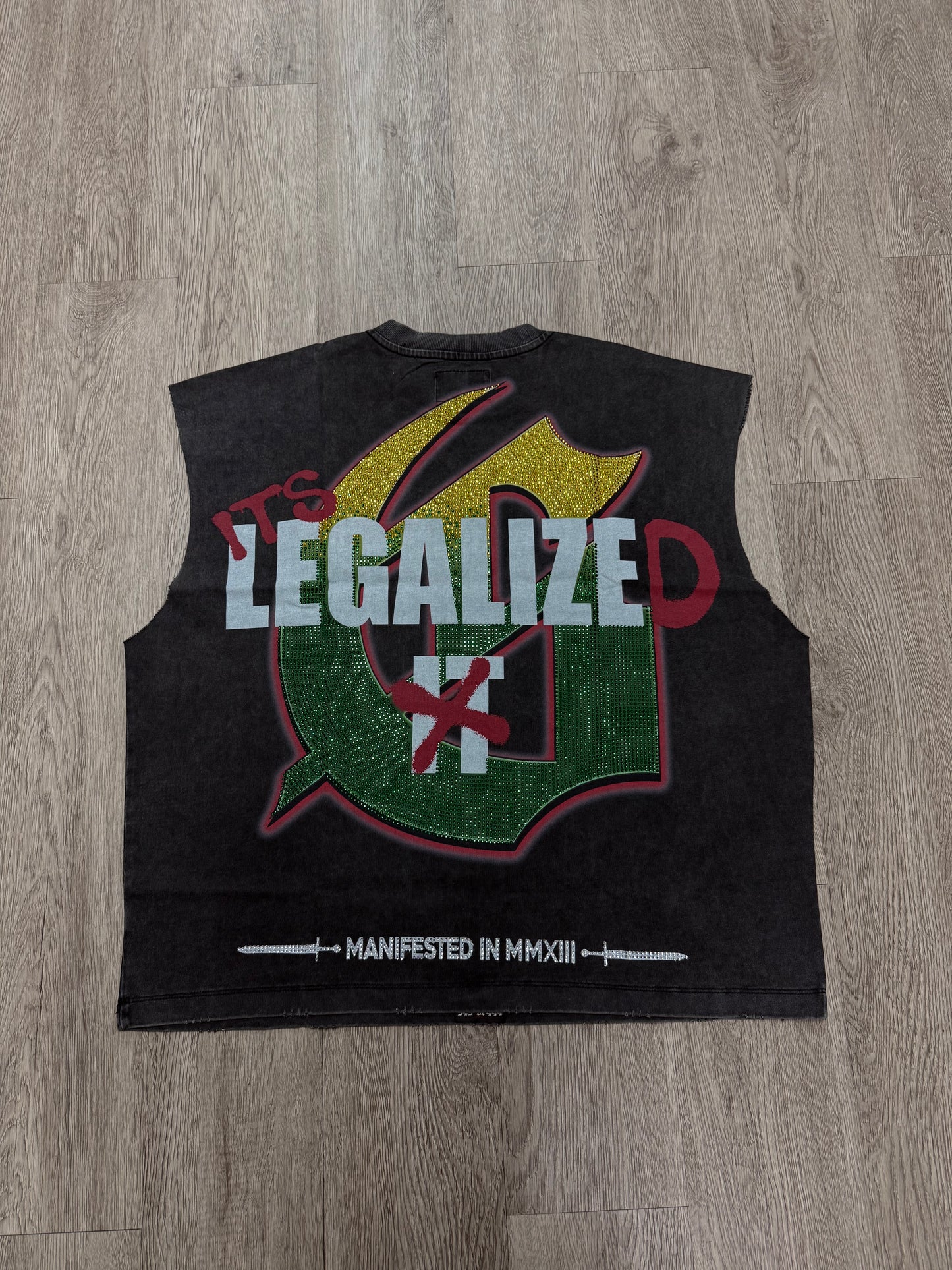 Godspeed "420 Indoor VVS" Grey Wash Sleeveless Tee