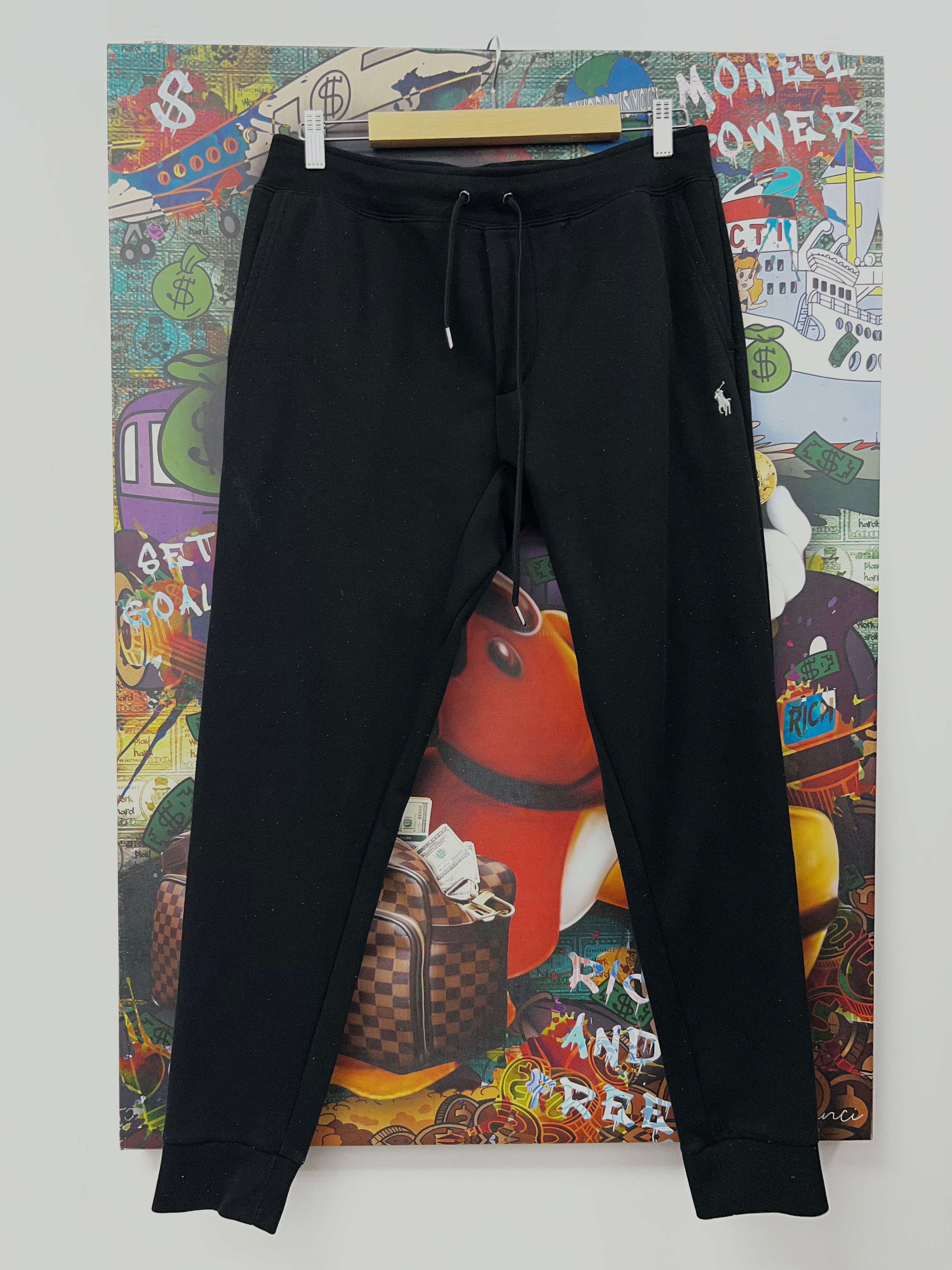 Polo Black White Tech Sweats