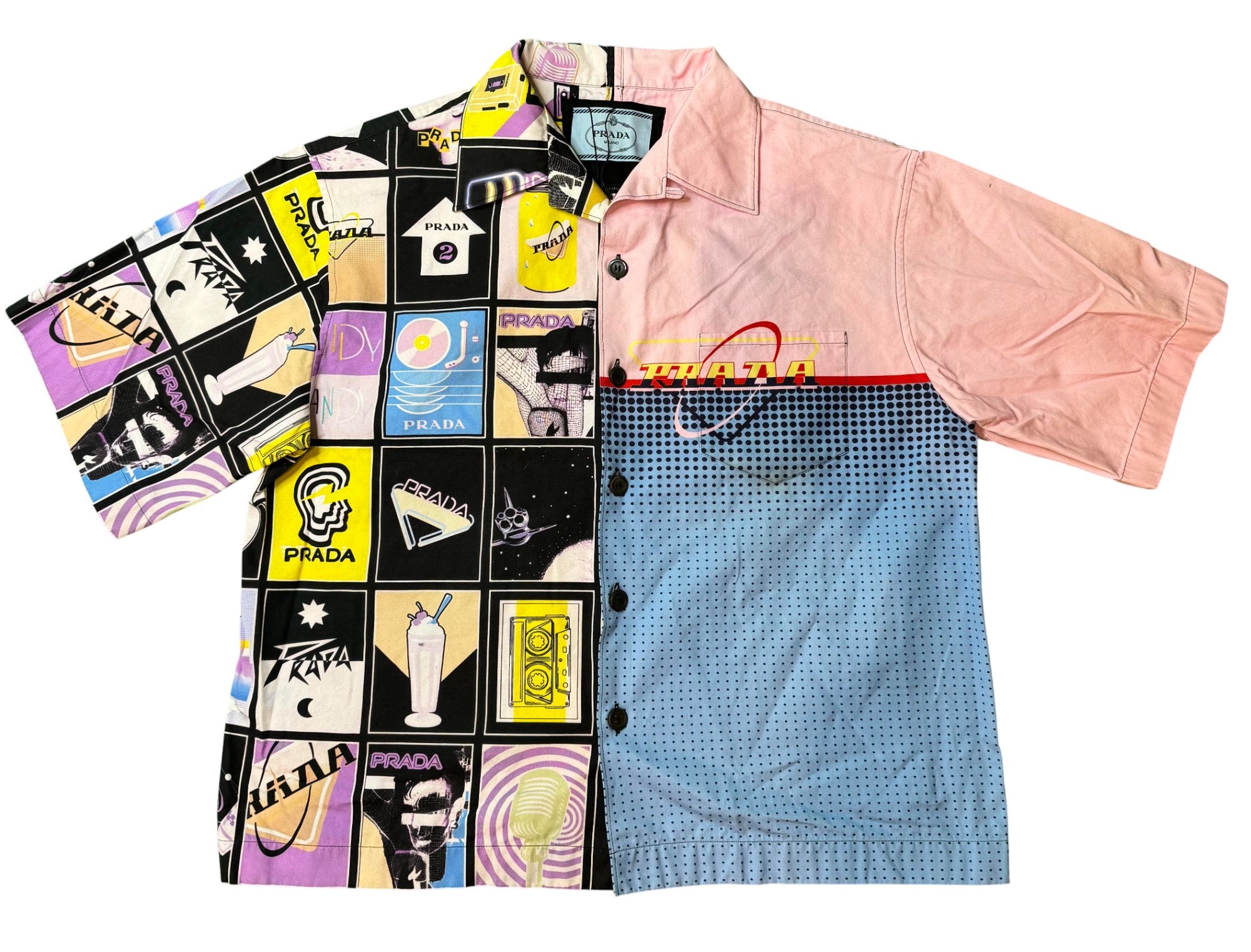 Prada Double Match Button Up