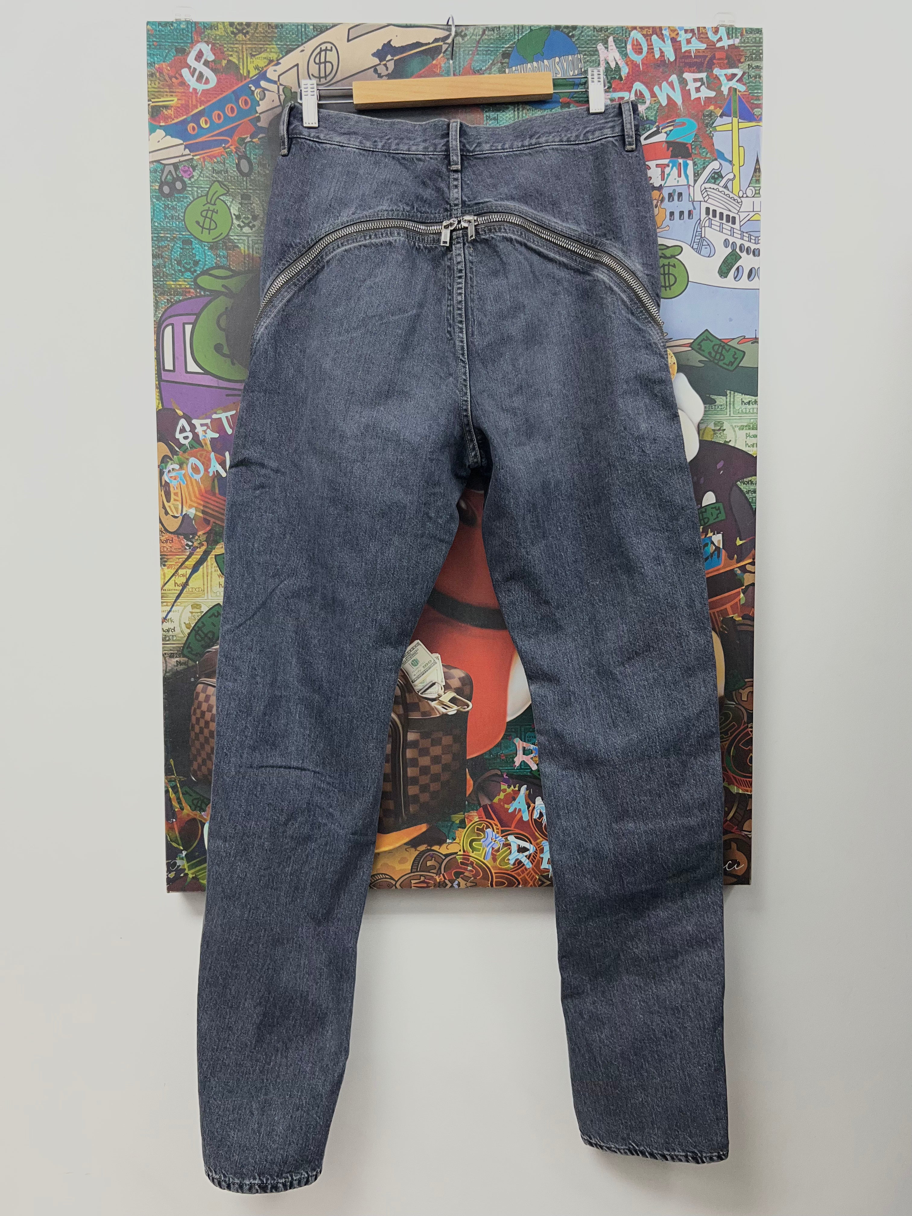 Rick Owens Deep Wash Bolan Zipper Jeans