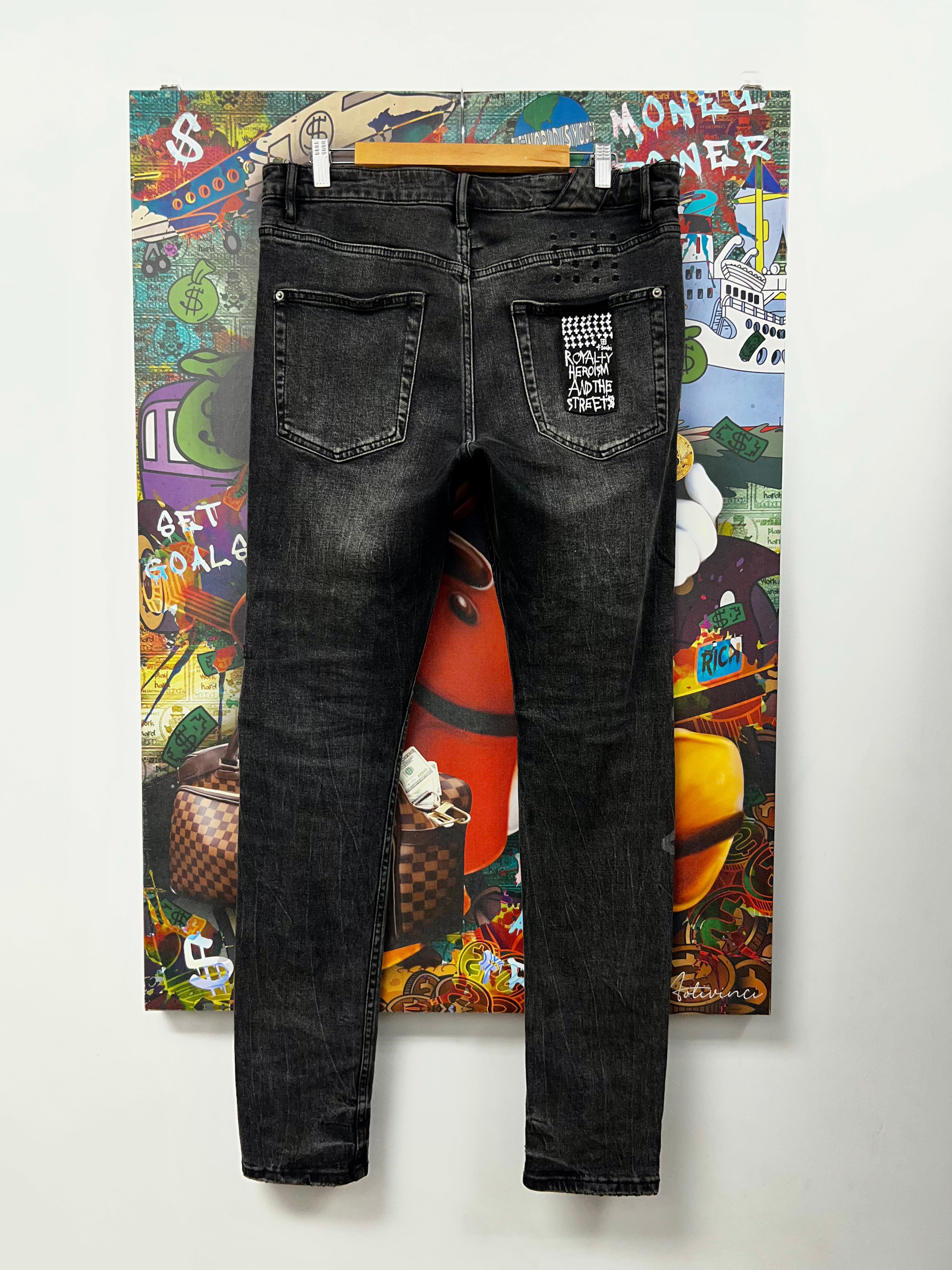 Ksubi Black Wash Rose Jeans