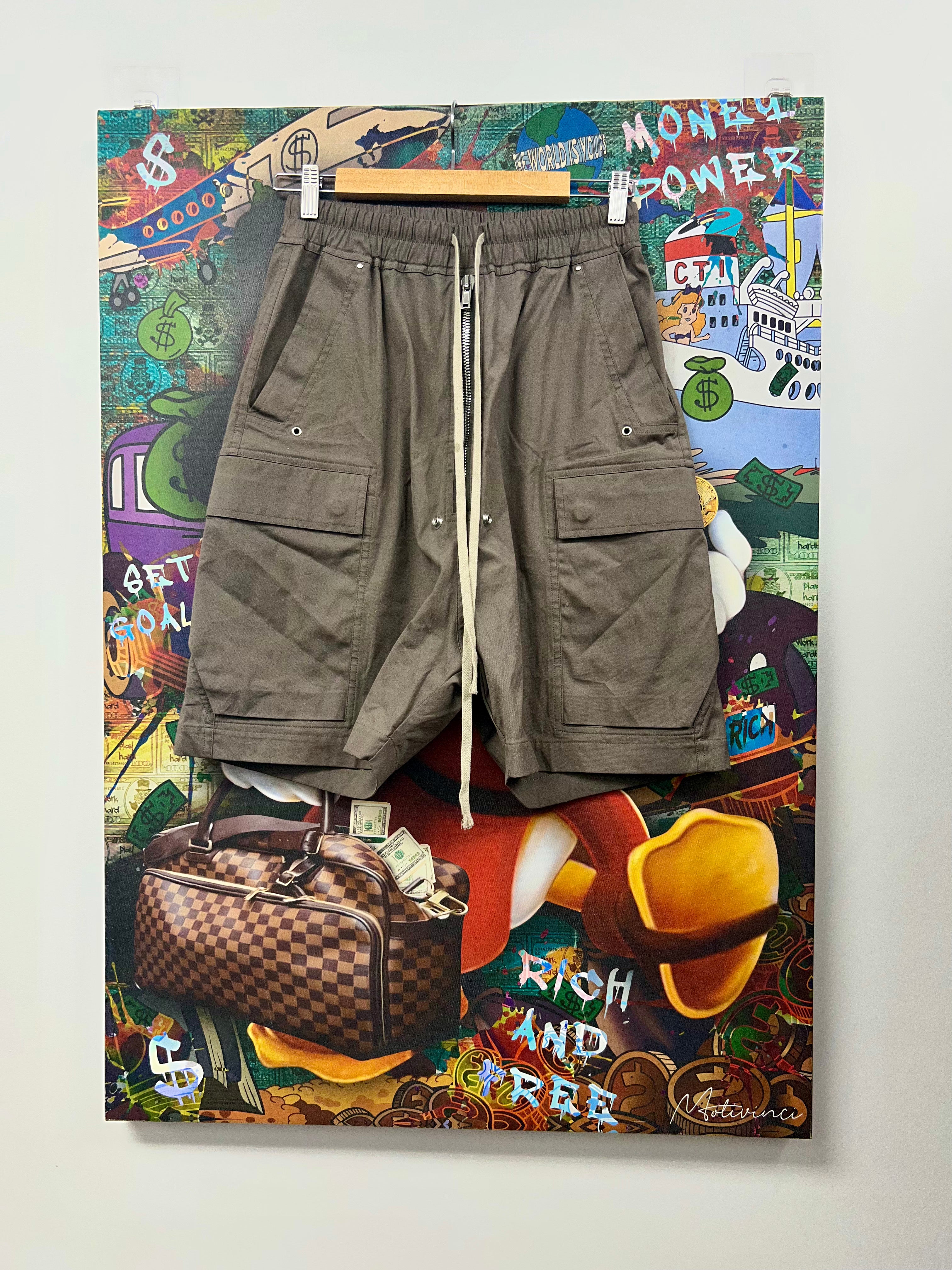 Rick Owens Dust Cargo Bella Shorts