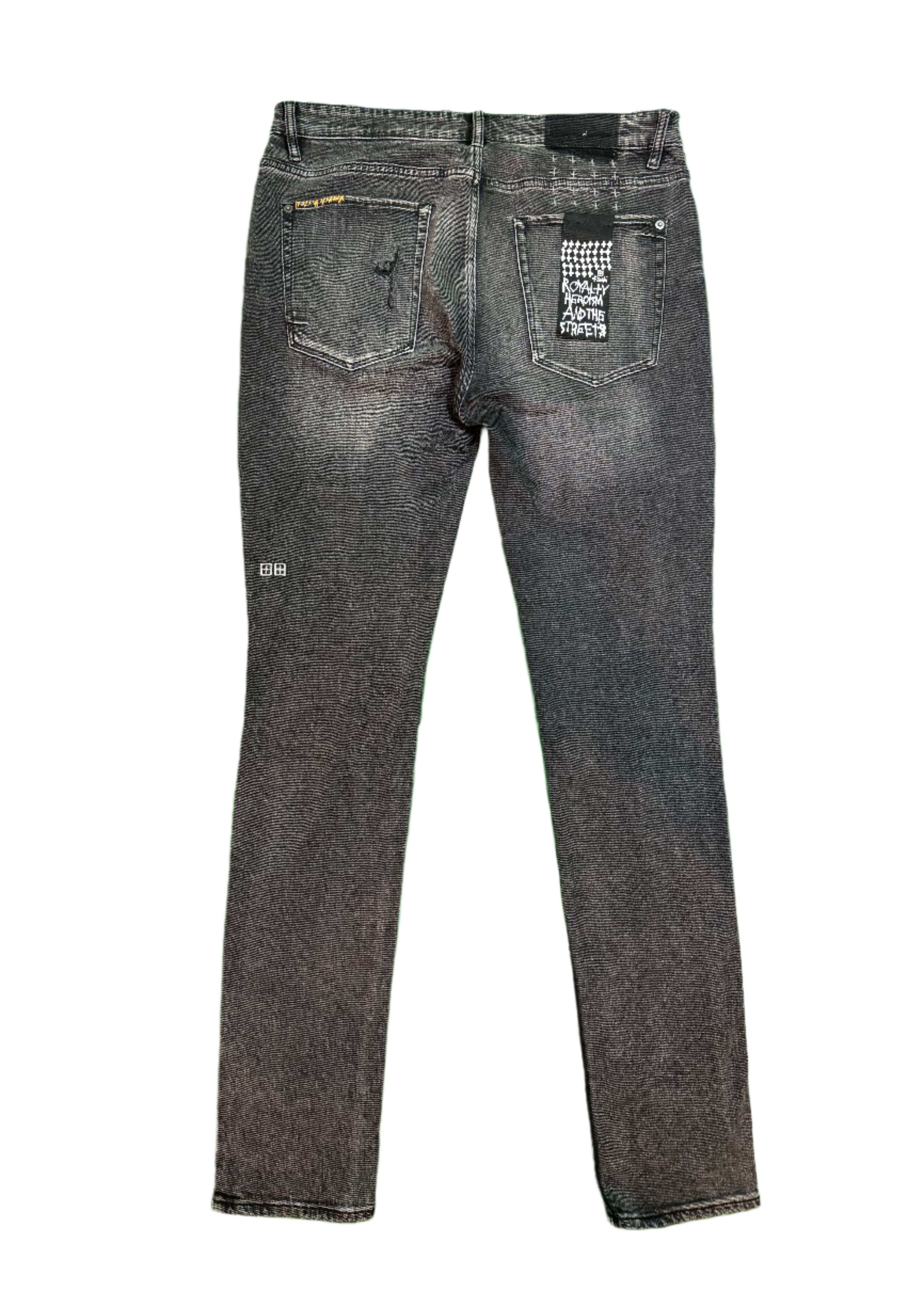 Ksubi Light Wash Multi Patch Black Jeans