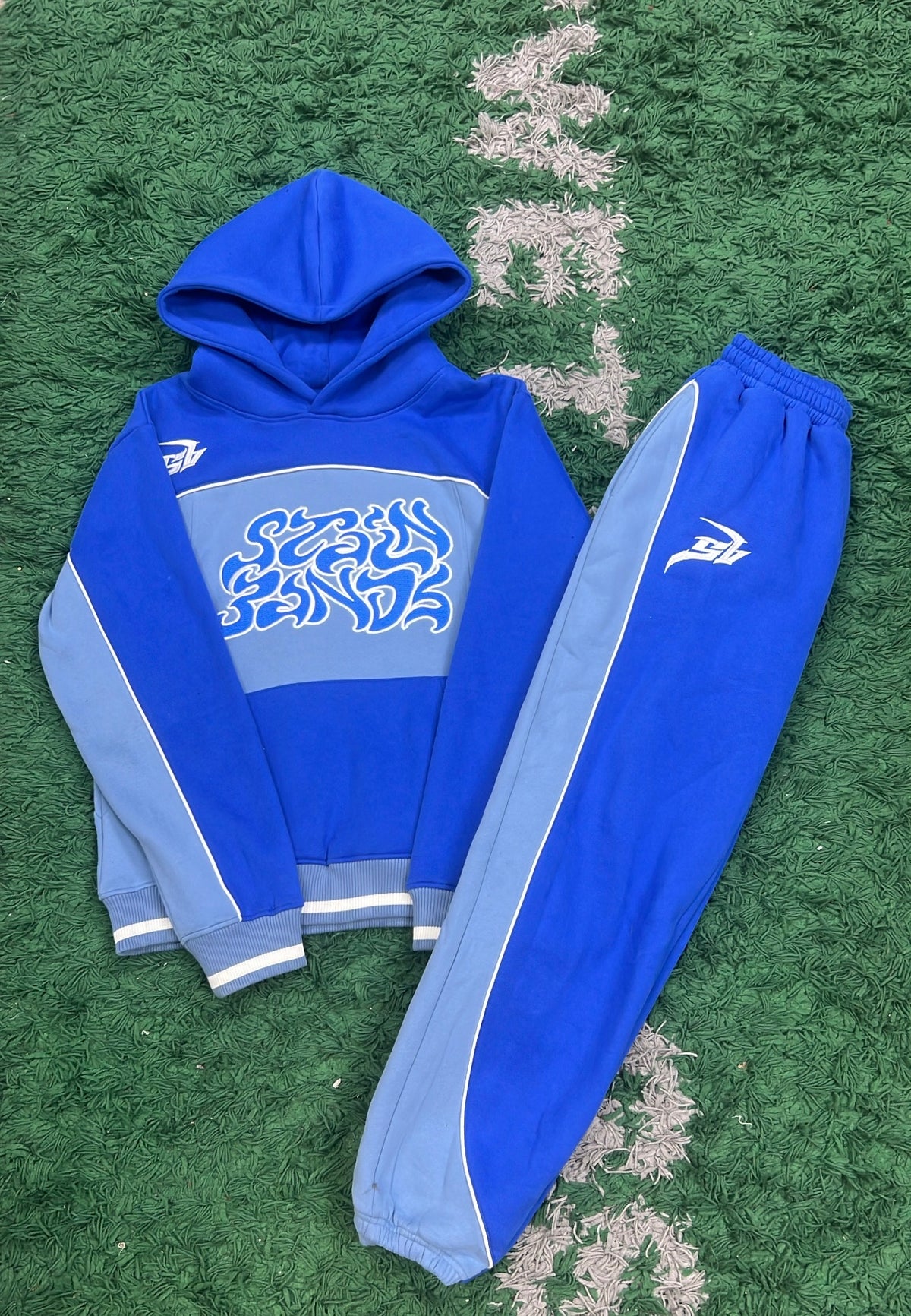 SB Studios Navy Baby Blue Sweatsuit