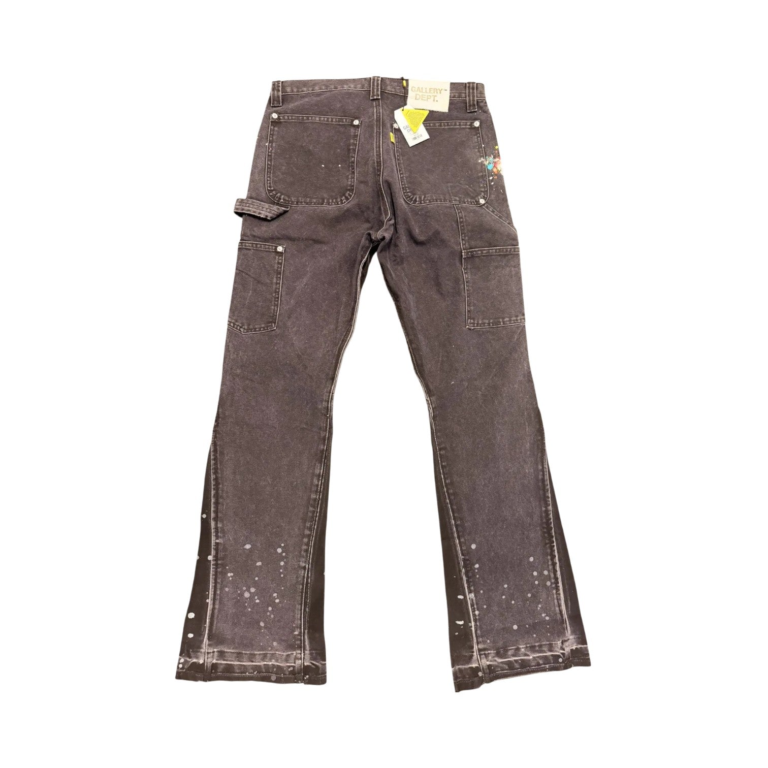 Gallery Dept. 'Carpenter Paint Splatter' Brown Jeans
