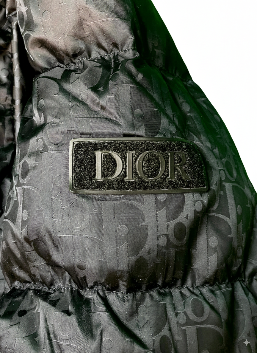 Dior Oblique Puffer Black Jacket
