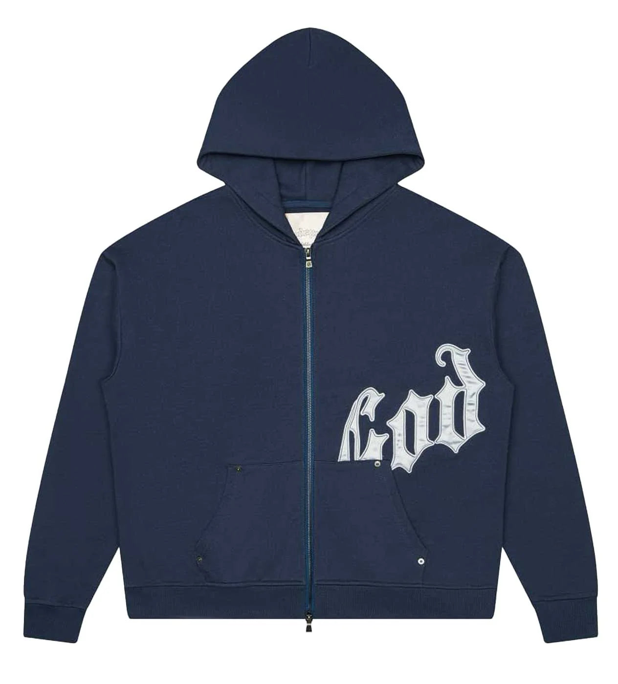 Godspeed OG Logo V2 BOOM Navy & Silver Hoodie