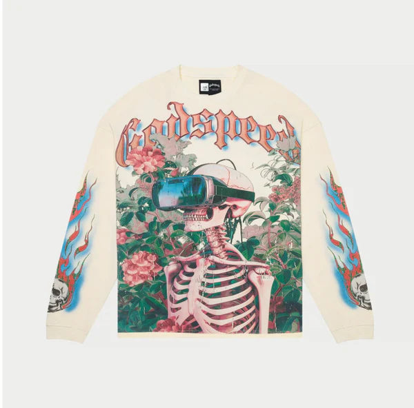 Godspeed 'Vision Flowers' VVS LS Bone Tee