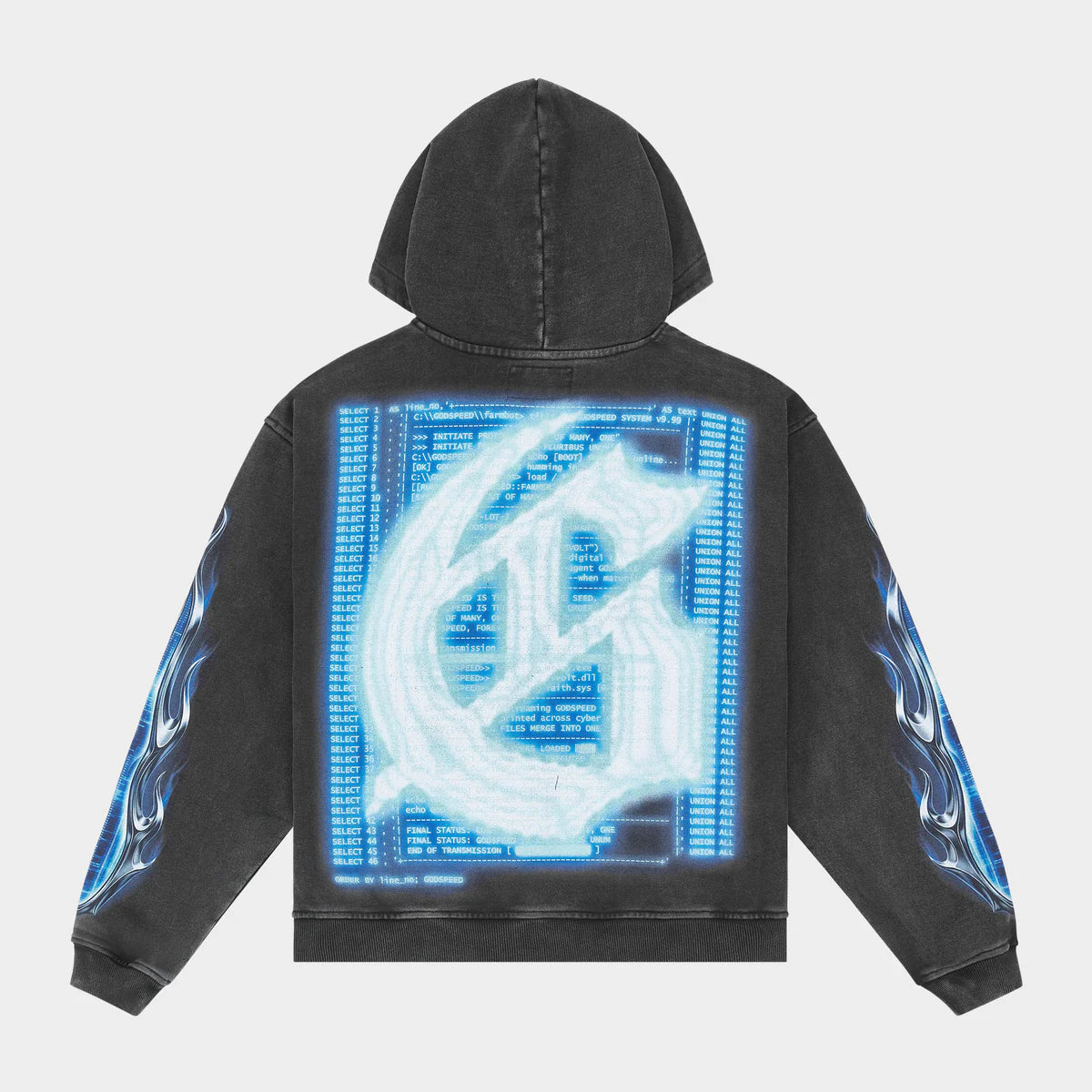 Godspeed 'Aura Farm' Black Wash Hoodie