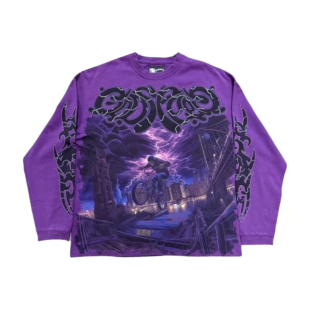 Godspeed 'B.M.X' Grape LS Tee