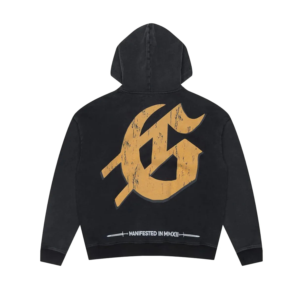 Godspeed 'Chrome Liberty' Black Wash Zip Up Hoodie