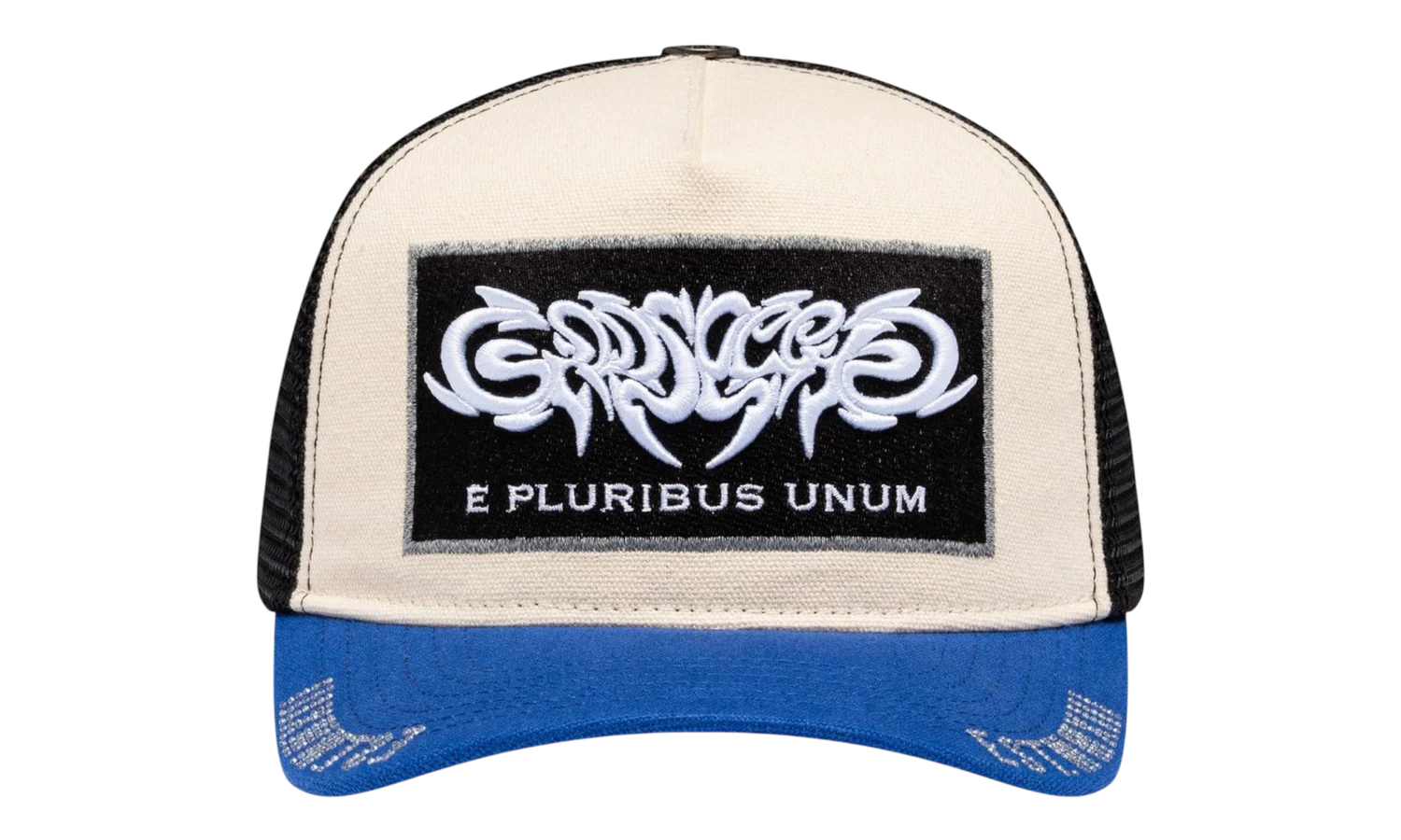 Godspeed 'E Pluribus' White & Blue Trucker Hat
