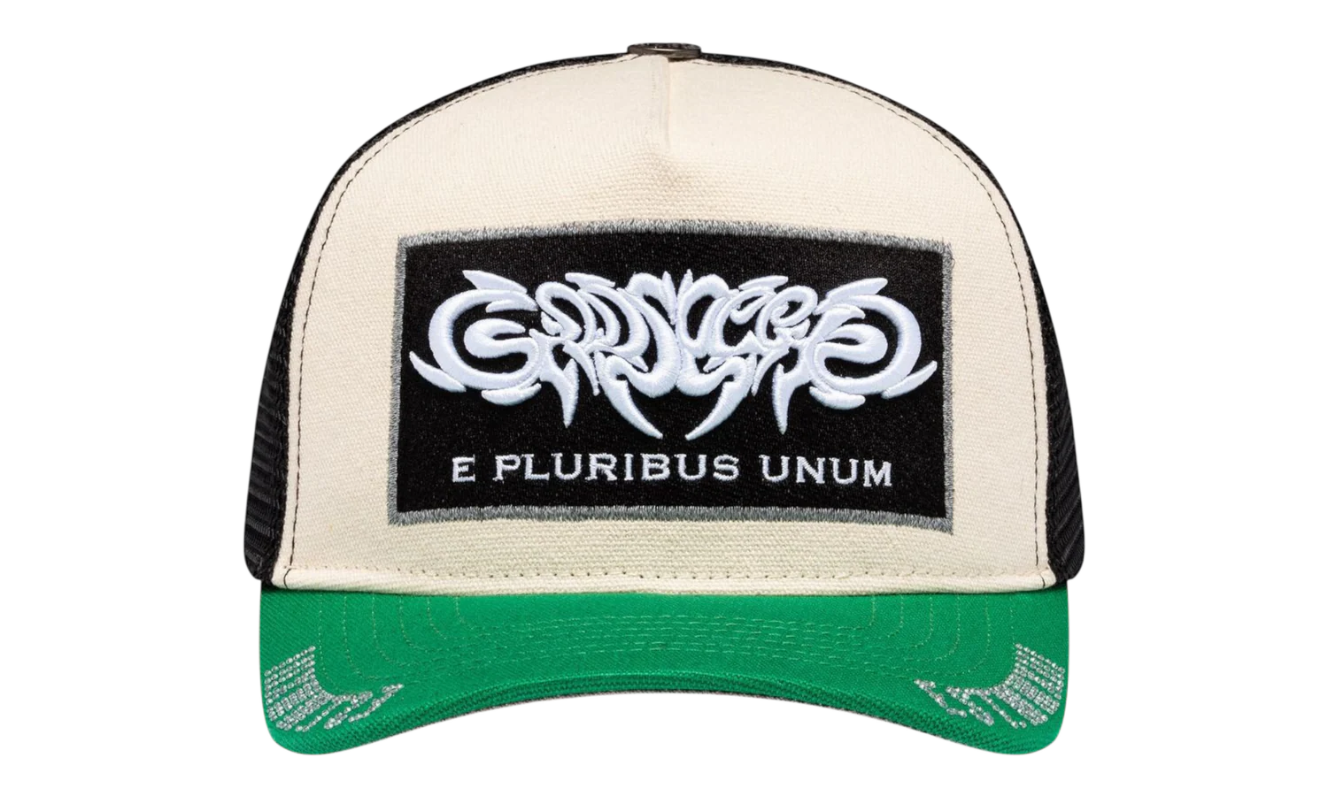 Godspeed 'E Pluribus' White & Green Trucker Hat
