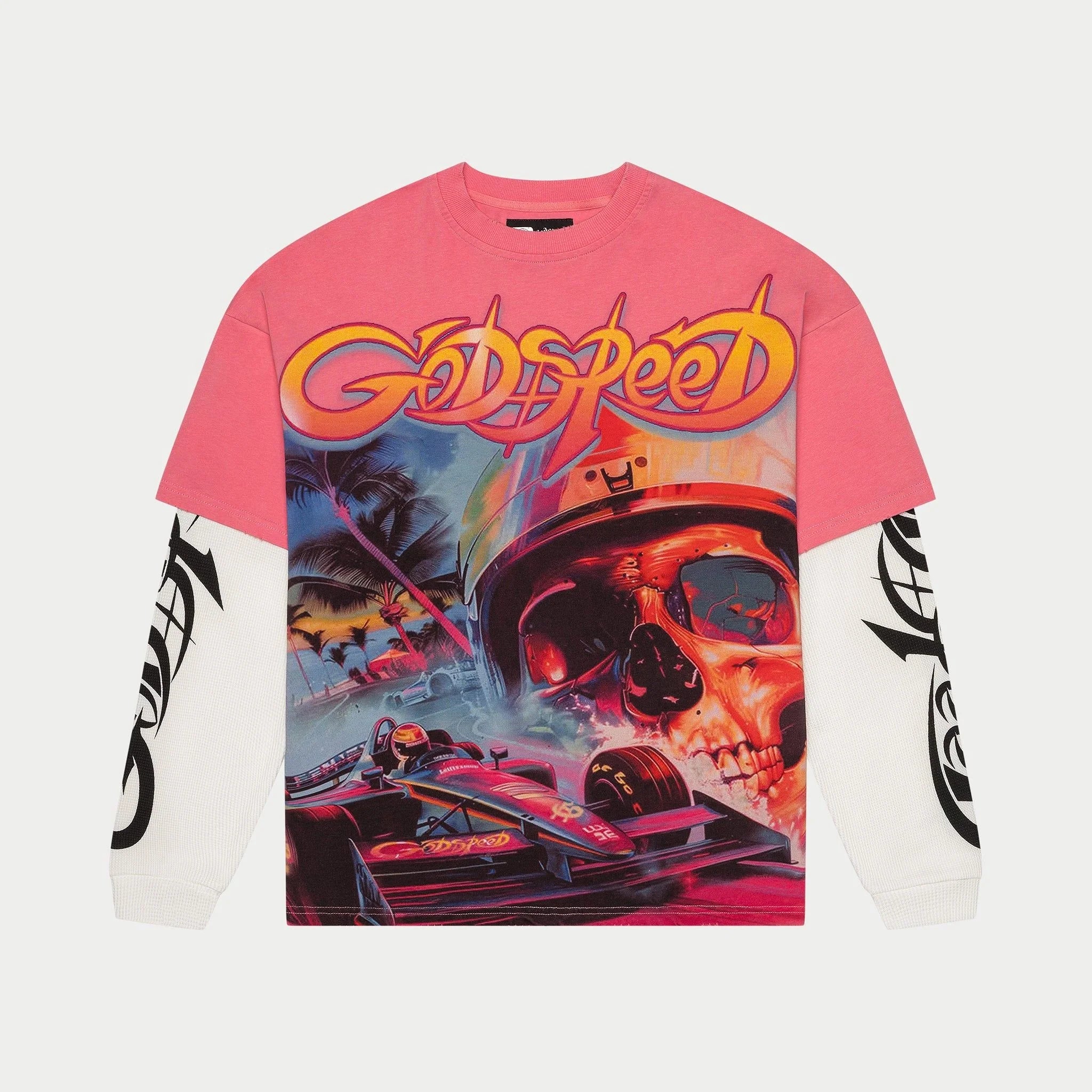 Godspeed 'F1 Dreams' Pink Layered LS Tee