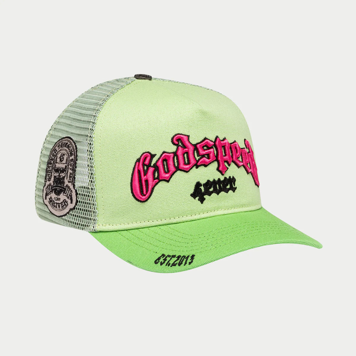 Godspeed 'Forever BOOM' Lime & Pink Trucker Hat