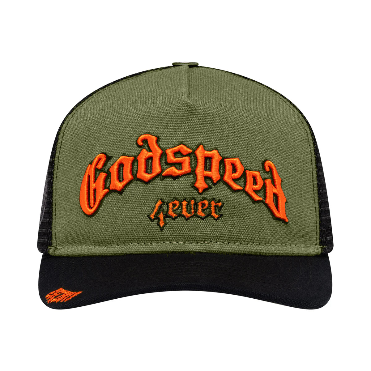 Godspeed 'Forever' Olive & Orange Trucker Hat