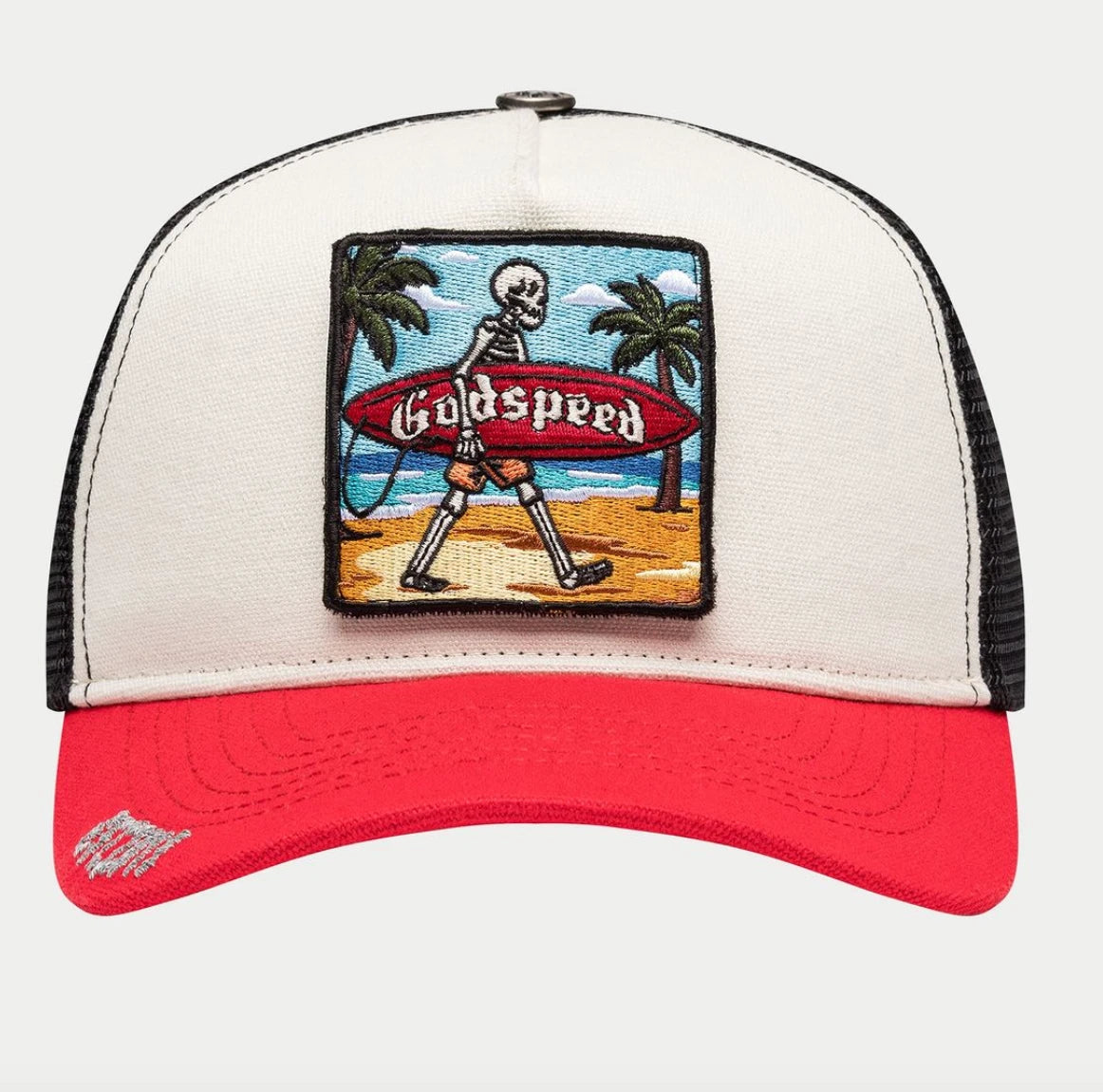 Godspeed 'Mood II' White & Red Trucker Hat