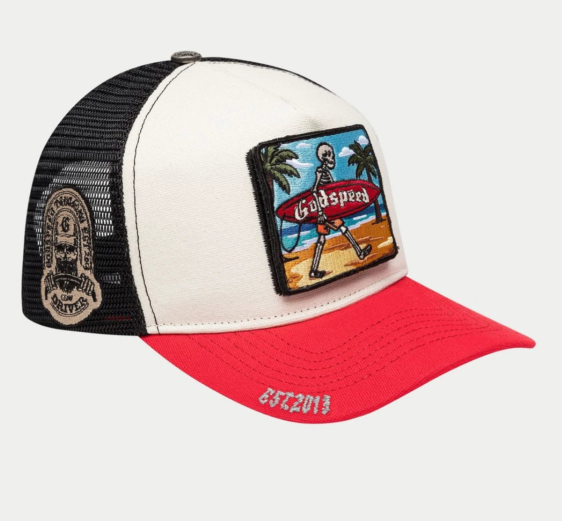 Godspeed 'Mood II' White & Red Trucker Hat