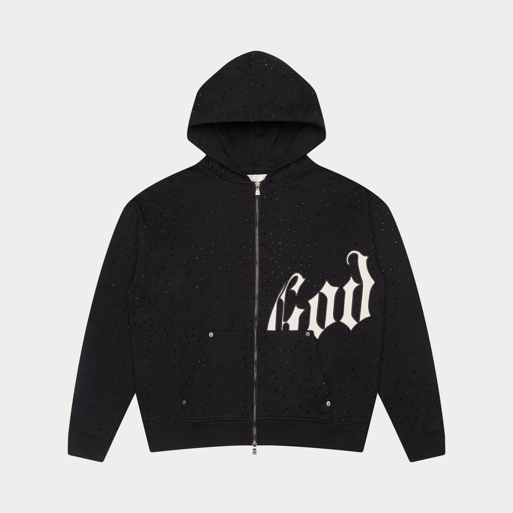 Godspeed 'OG Logo 2 VVS BOOM' Black & White Hoodie