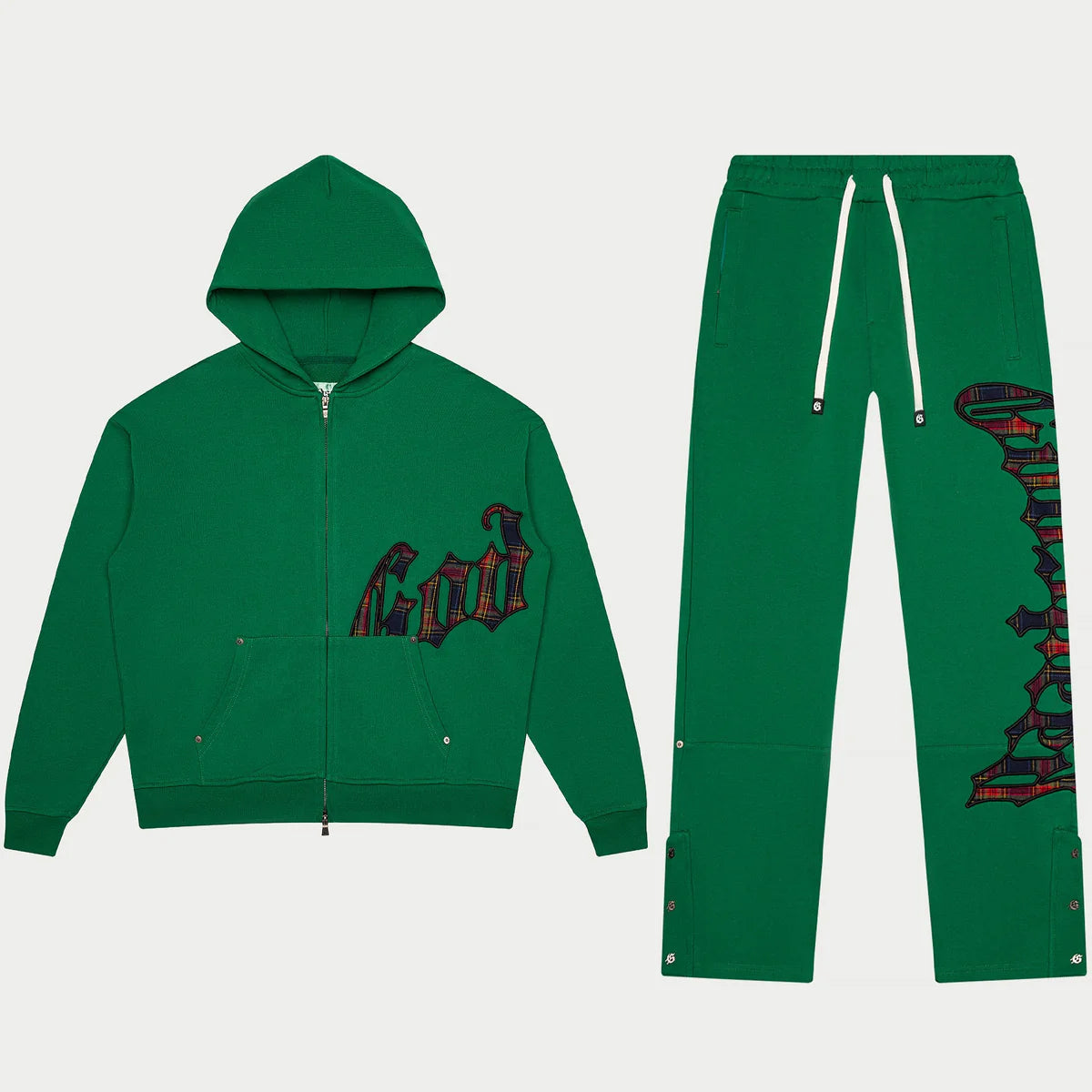 Godspeed 'OG Logo Plaid' Green Sweats