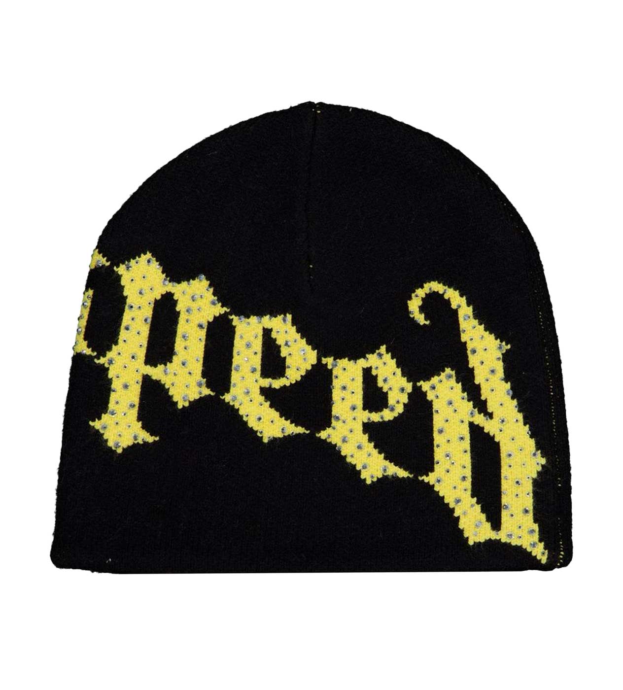 Godspeed 'OG Logo' Studded Black & Yellow Beanie
