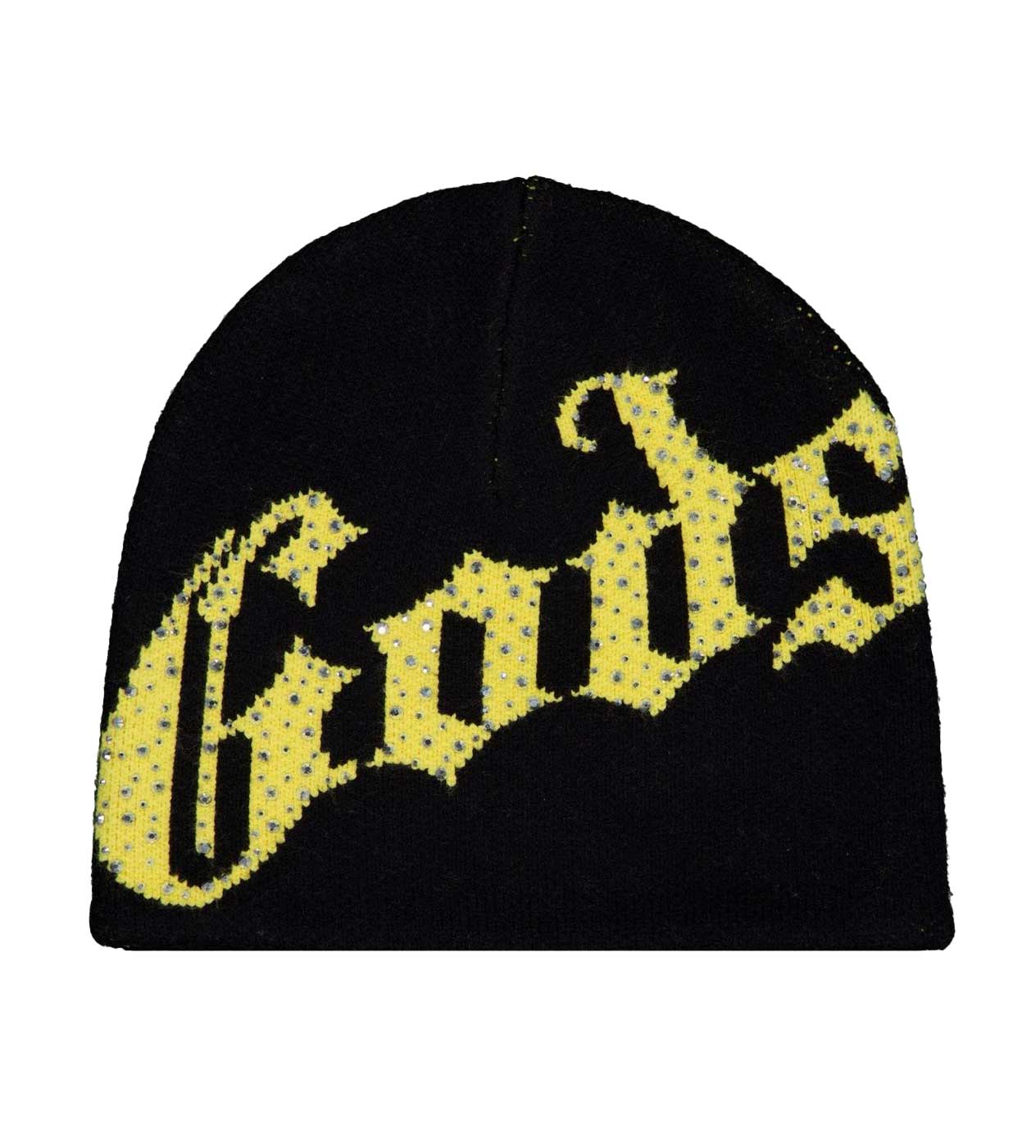 Godspeed 'OG Logo' Studded Black & Yellow Beanie