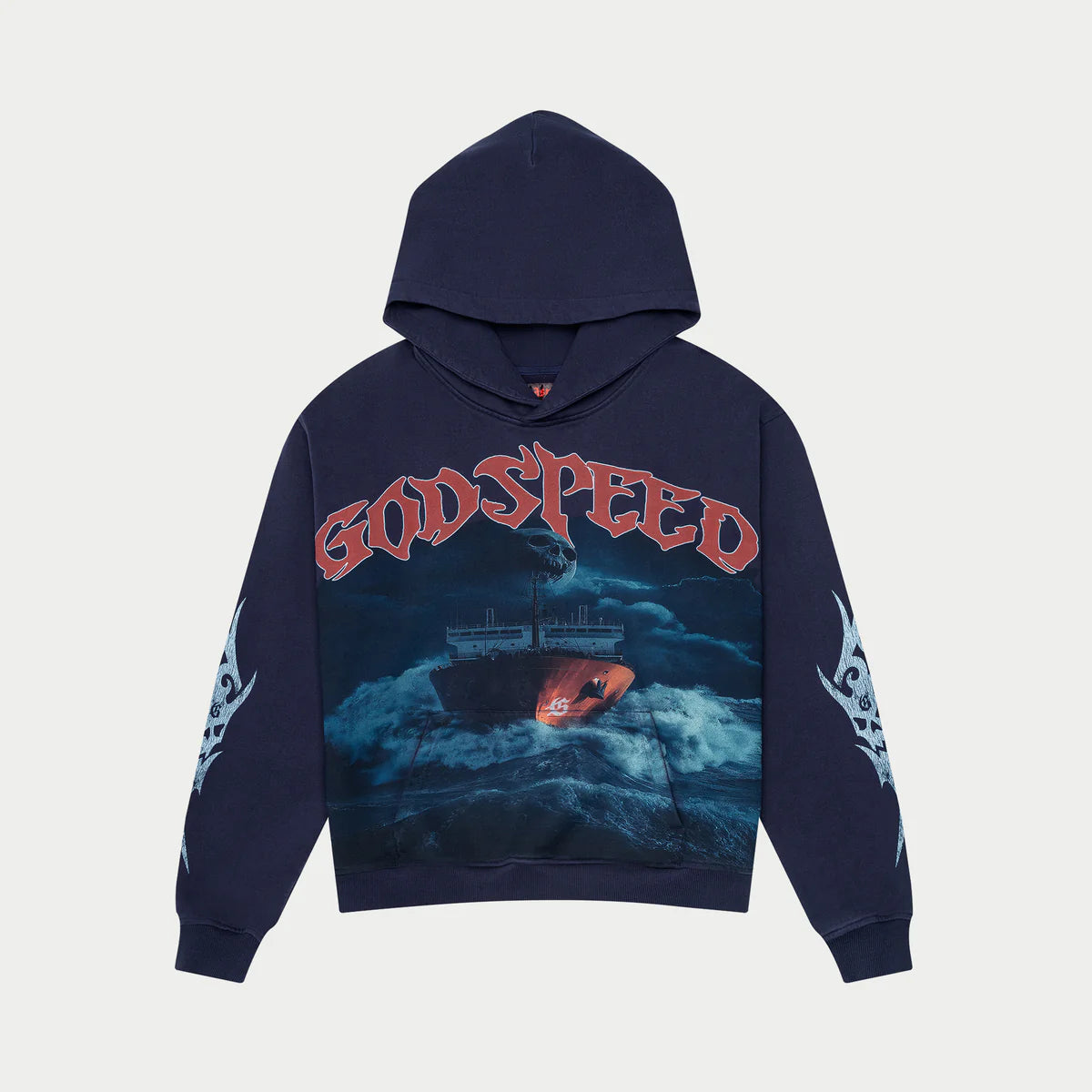 Godspeed 'Sea sick' Navy Hoodie