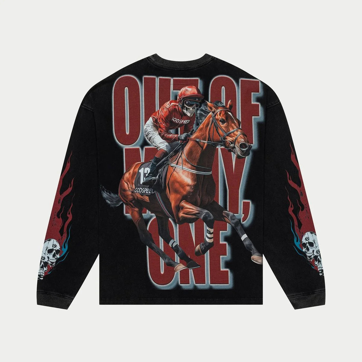 Godspeed 'Thoroughbred' Black Wash LS Tee