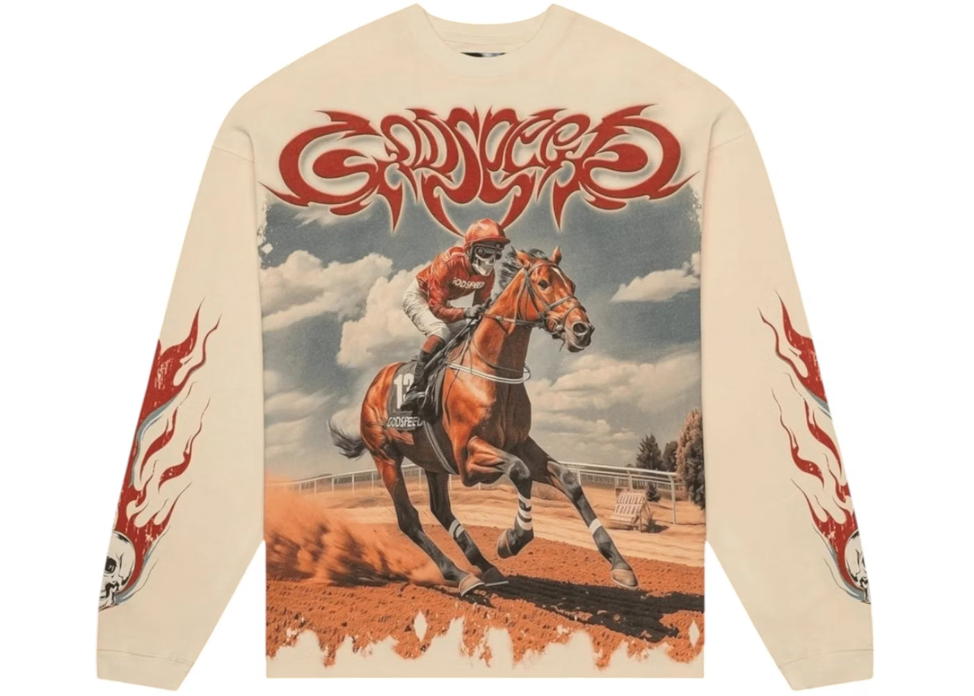 Godspeed 'Thoroughbred' Bone LS Tee