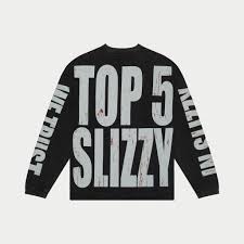 Godspeed 'Top 5 Slizzy BOOM' Black Wash LS Tee