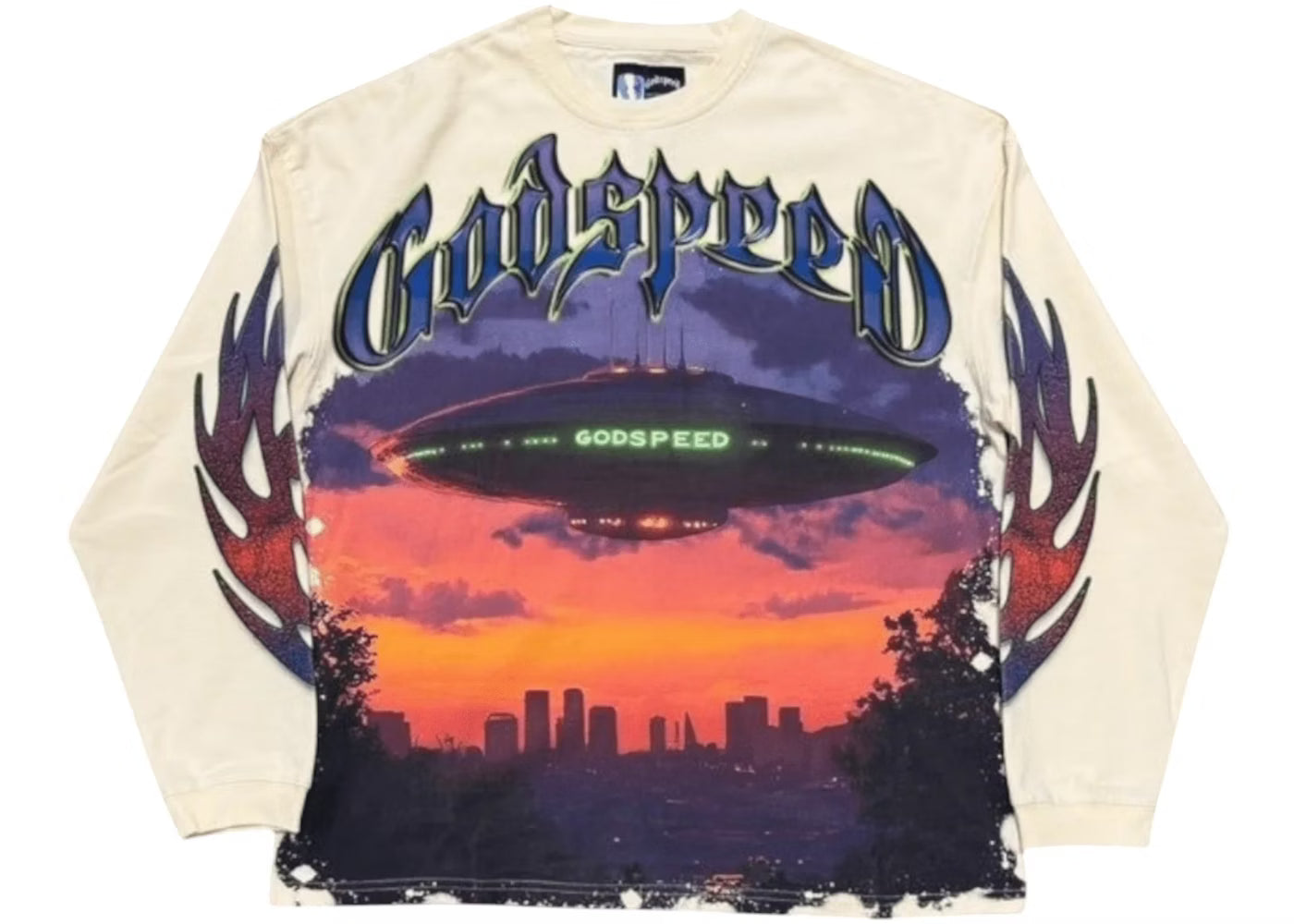 Godspeed 'U.A.P' Bone LS Tee