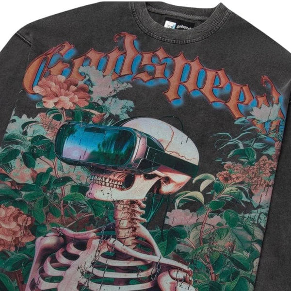 Godspeed 'Vision Flowers' Grey Wash LS Thermal