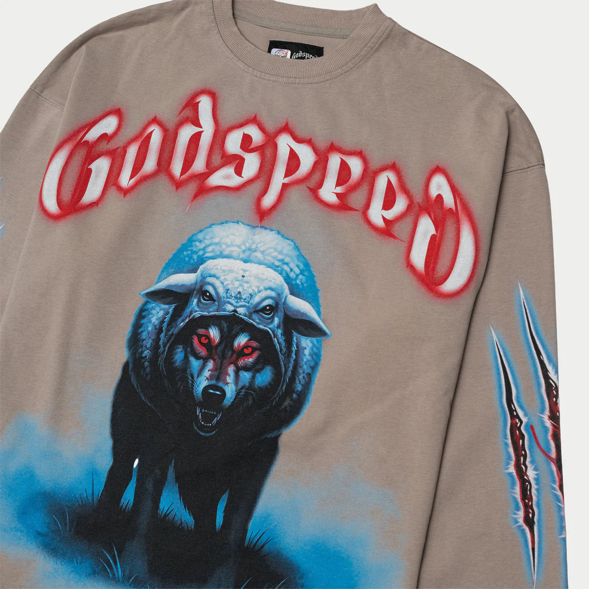 Godspeed 'W.I.S.C II' Slate Grey LS Tee